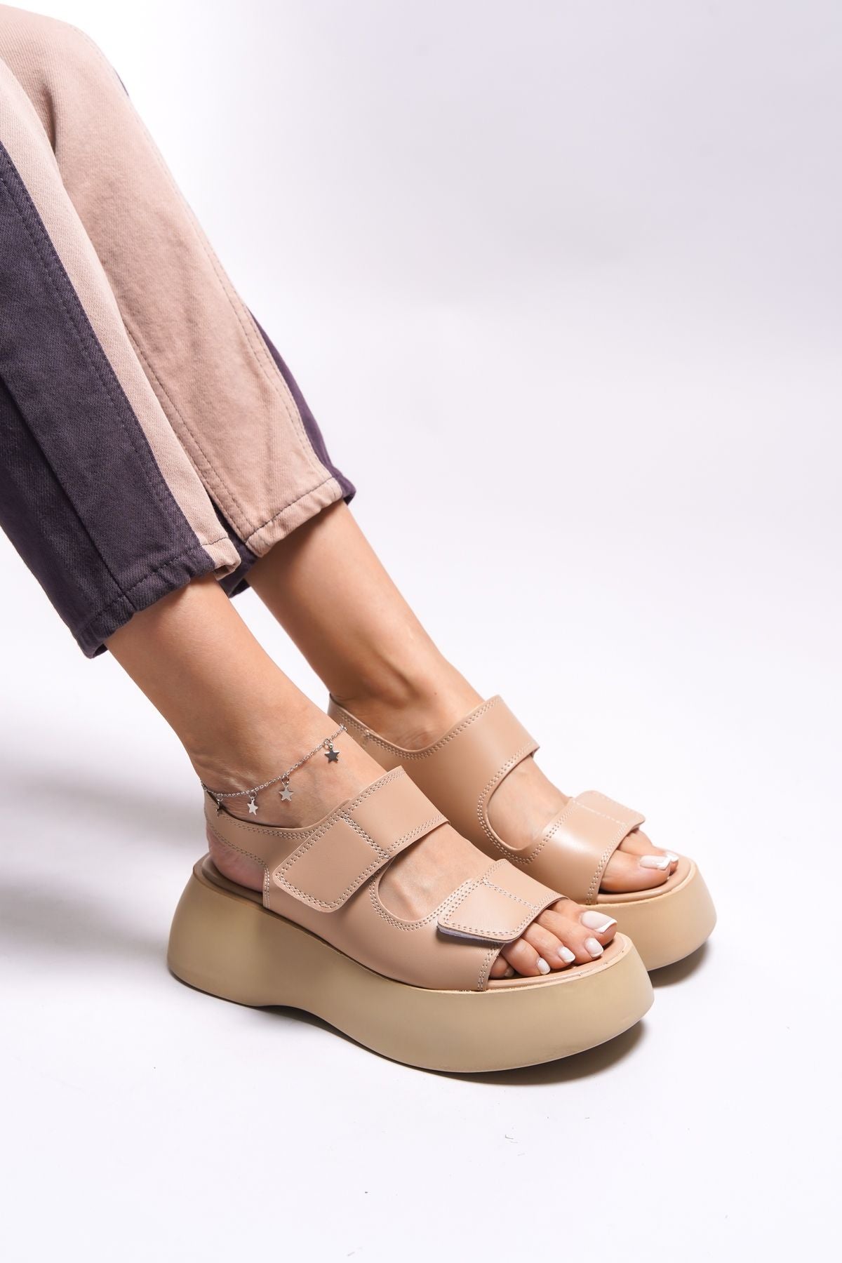 Olnesari Woman Sandals 0012804 Nude Skin