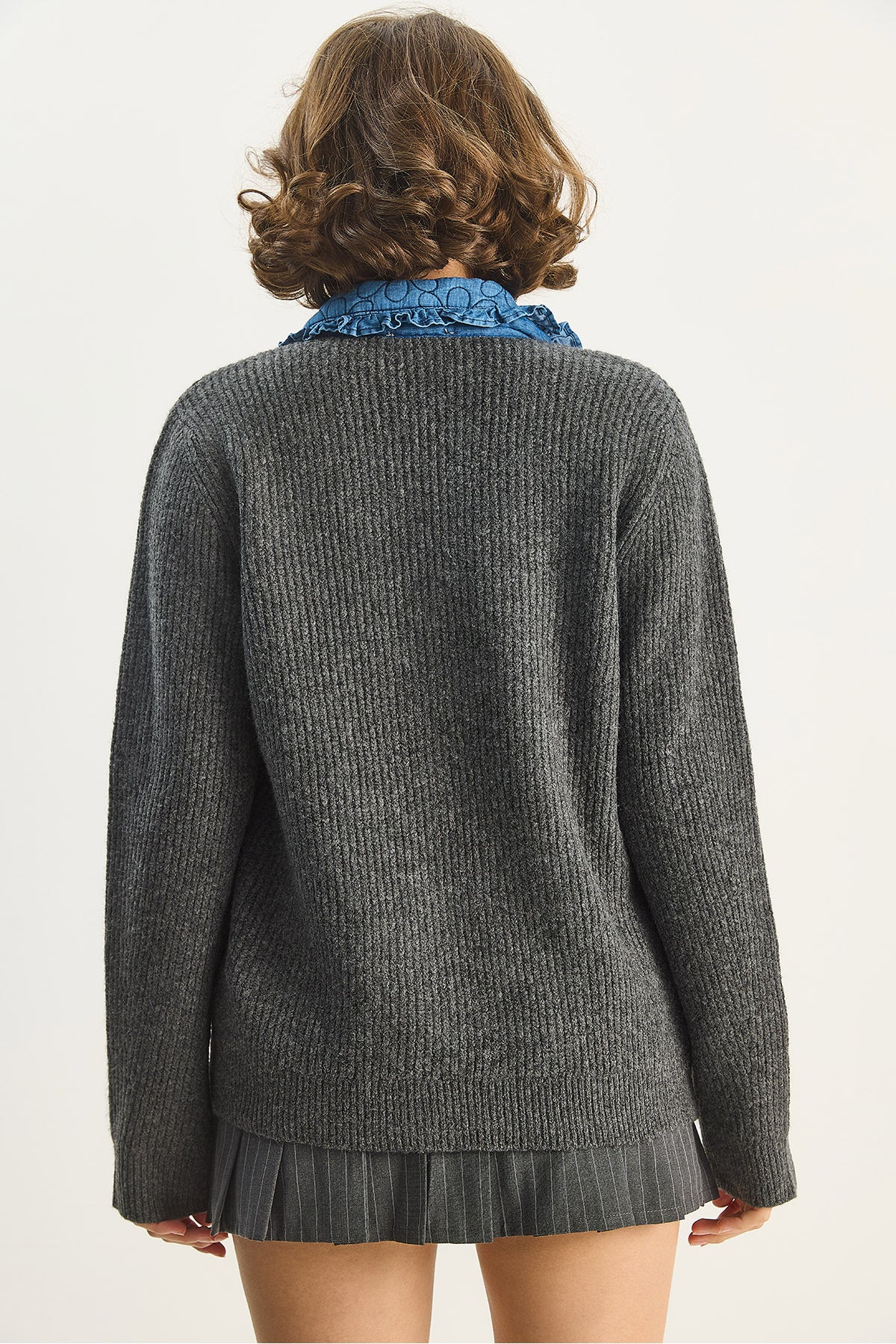 Women's Collar Detailed Knitwear Cardigan TH241105 60283692