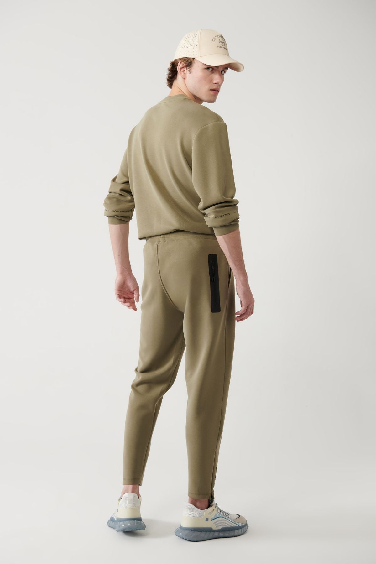 Male Khaki Soft Touch Zipper Paçalı Service Six A41y3401