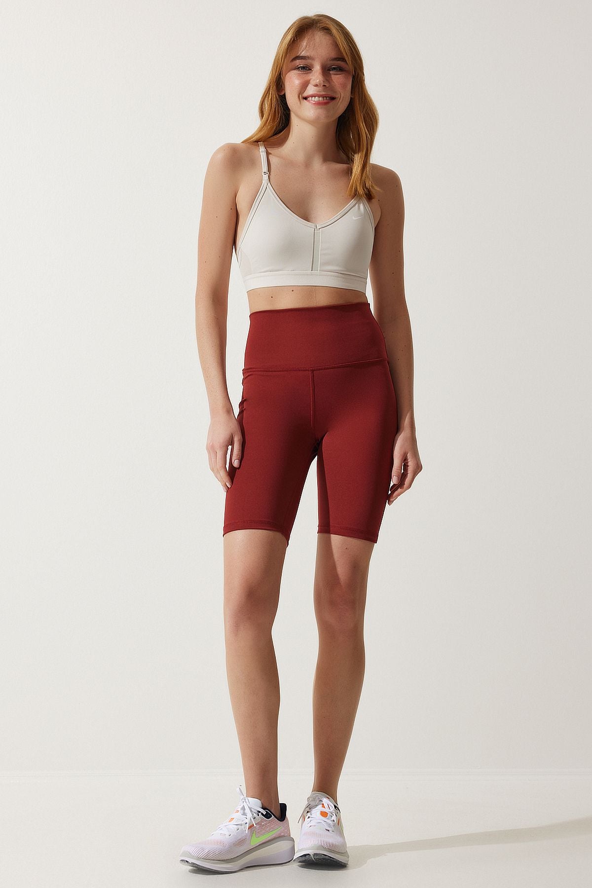 Female Bordeaux High Waist Rinseer Bicycle Tights FL00001