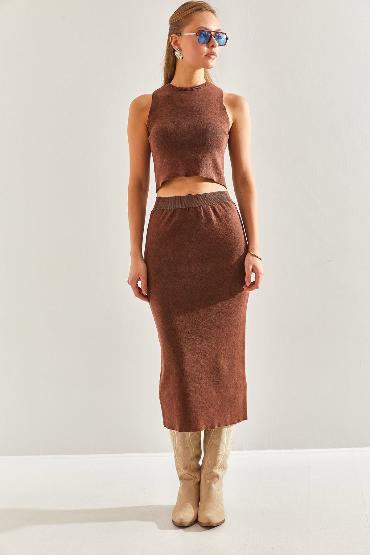 Women's skirt upside down knitwear team 20246057