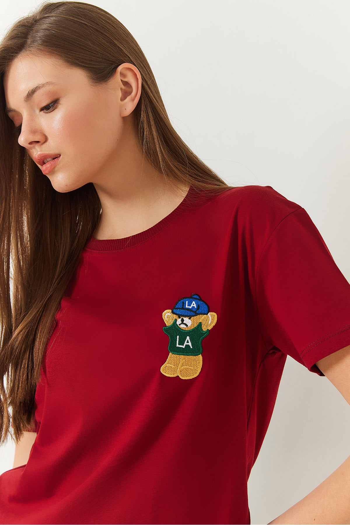 Women's Teddy Bear Printed Tshirt 60602007
