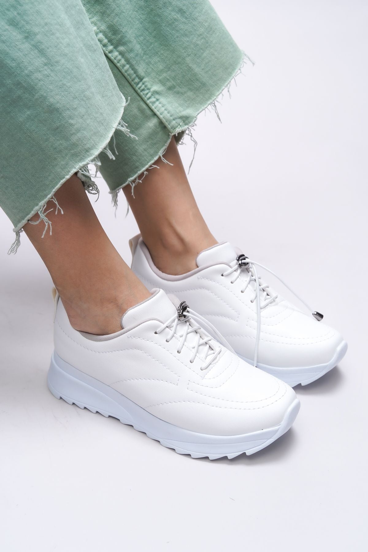 Pierphanis Female Sneaker 00121120 White Skin