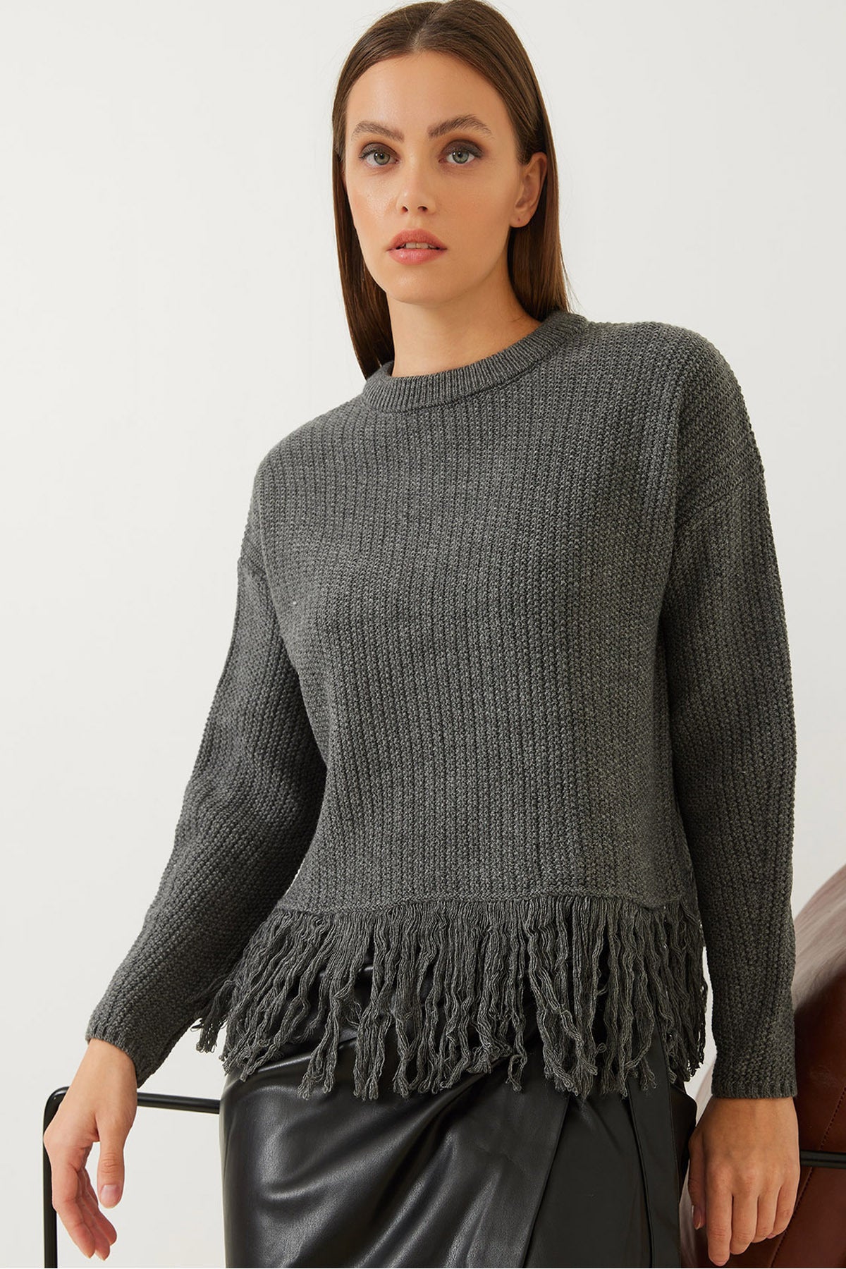 Women's Tasseled Knitwear Sweater 20234290