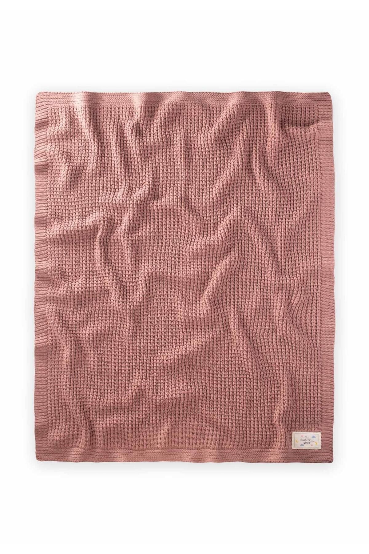 Thessaloniki knitwear blanket 80x100 (+/- 5 cm) rose dry