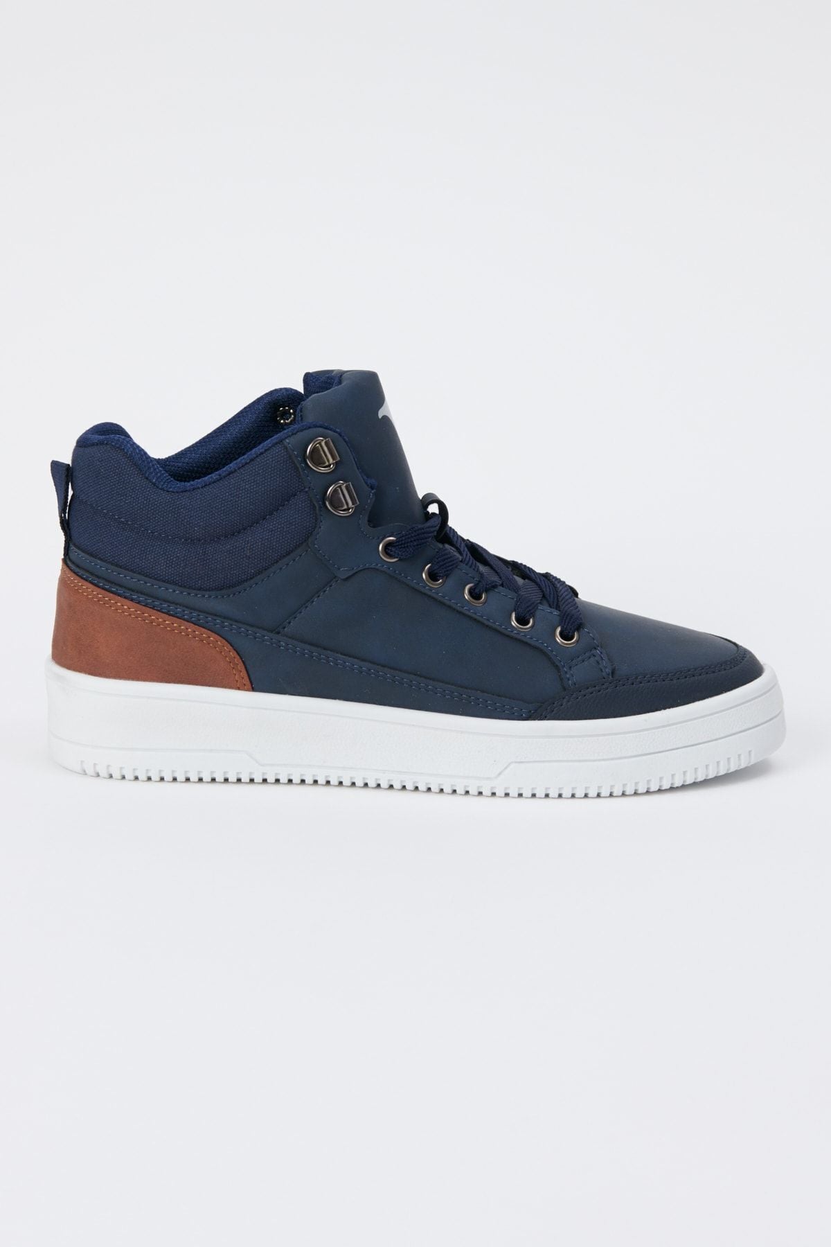 Men's navy blue-white winter comfortable floor sports sneaker