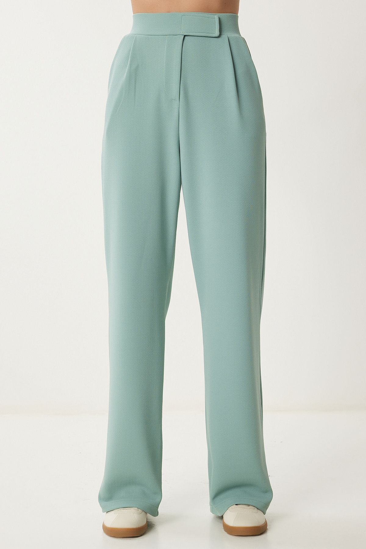 WOMEN'S WATER GREEN WAST WAST CAUTION CASHING WOOD Pants RV00150