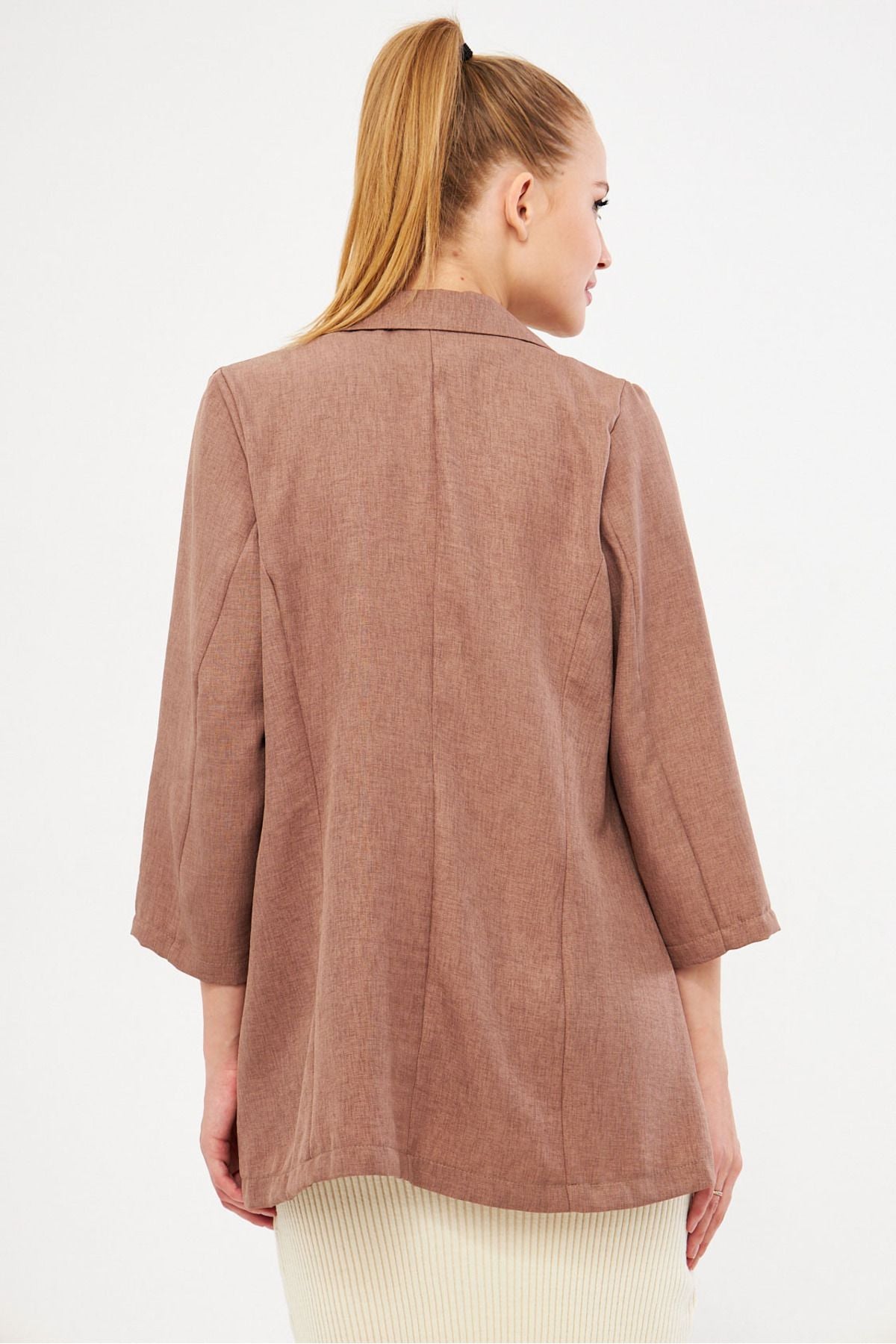 Female mink pocket overwheeling jacket ARM-24Y001115