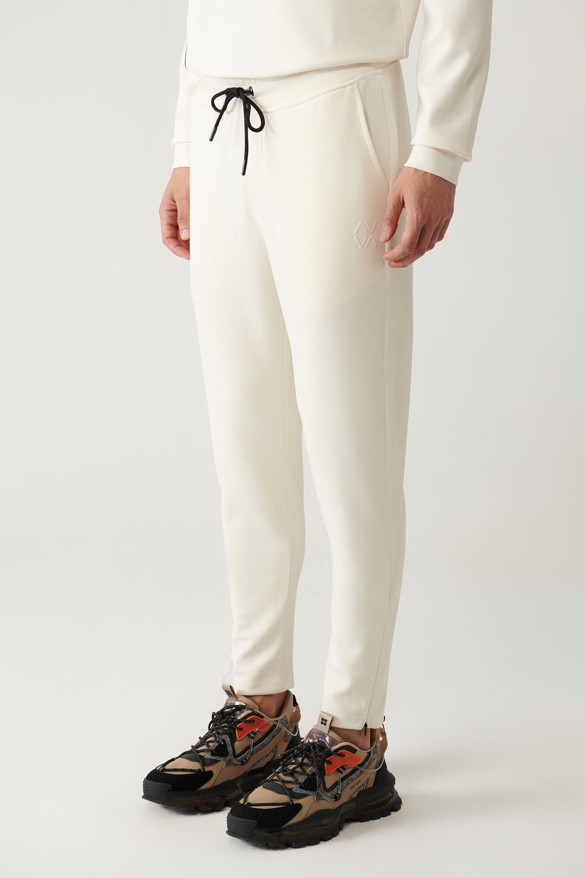 Male Ecru Soft Touch Zipper Paçalı Service Six A41y3401