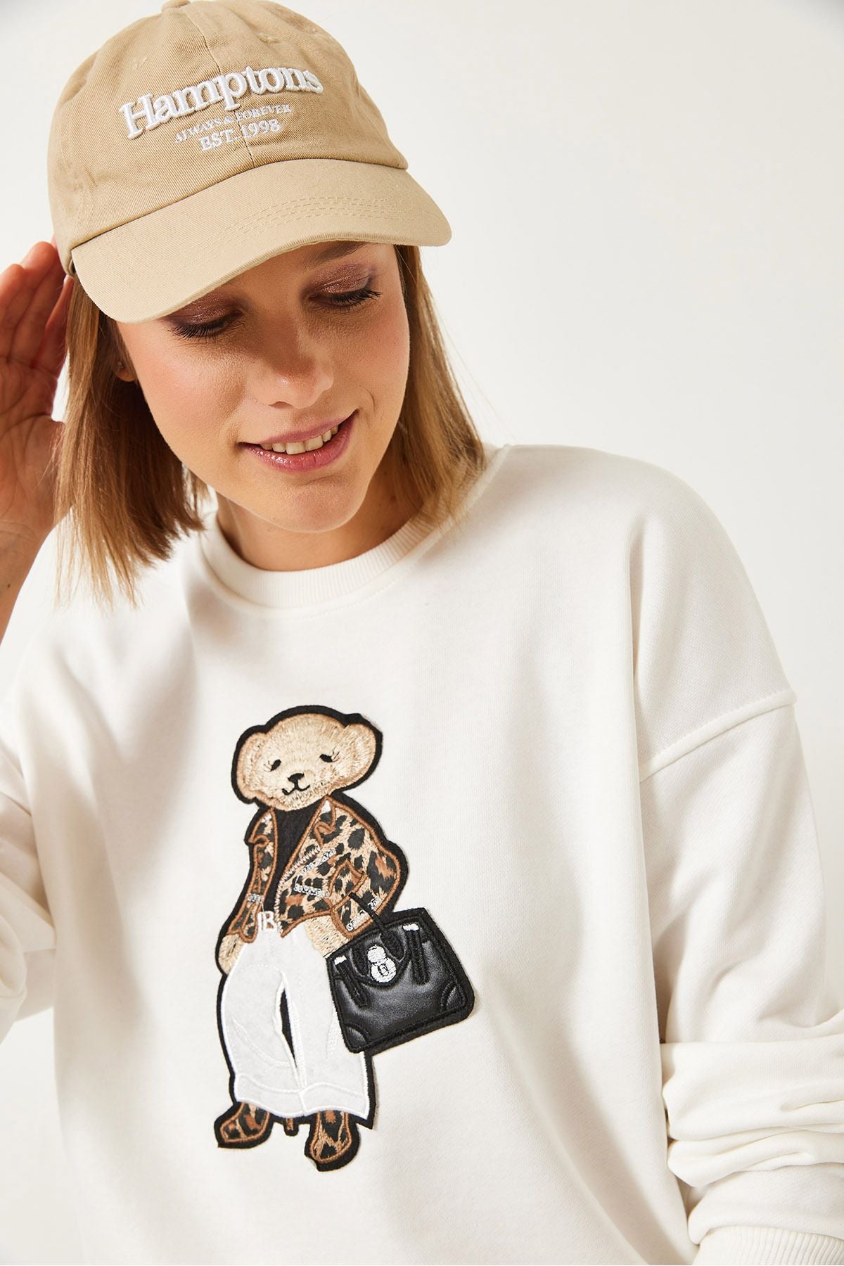 WOMEN'S THREE YARN Embroidery Sweatshirt 60261219