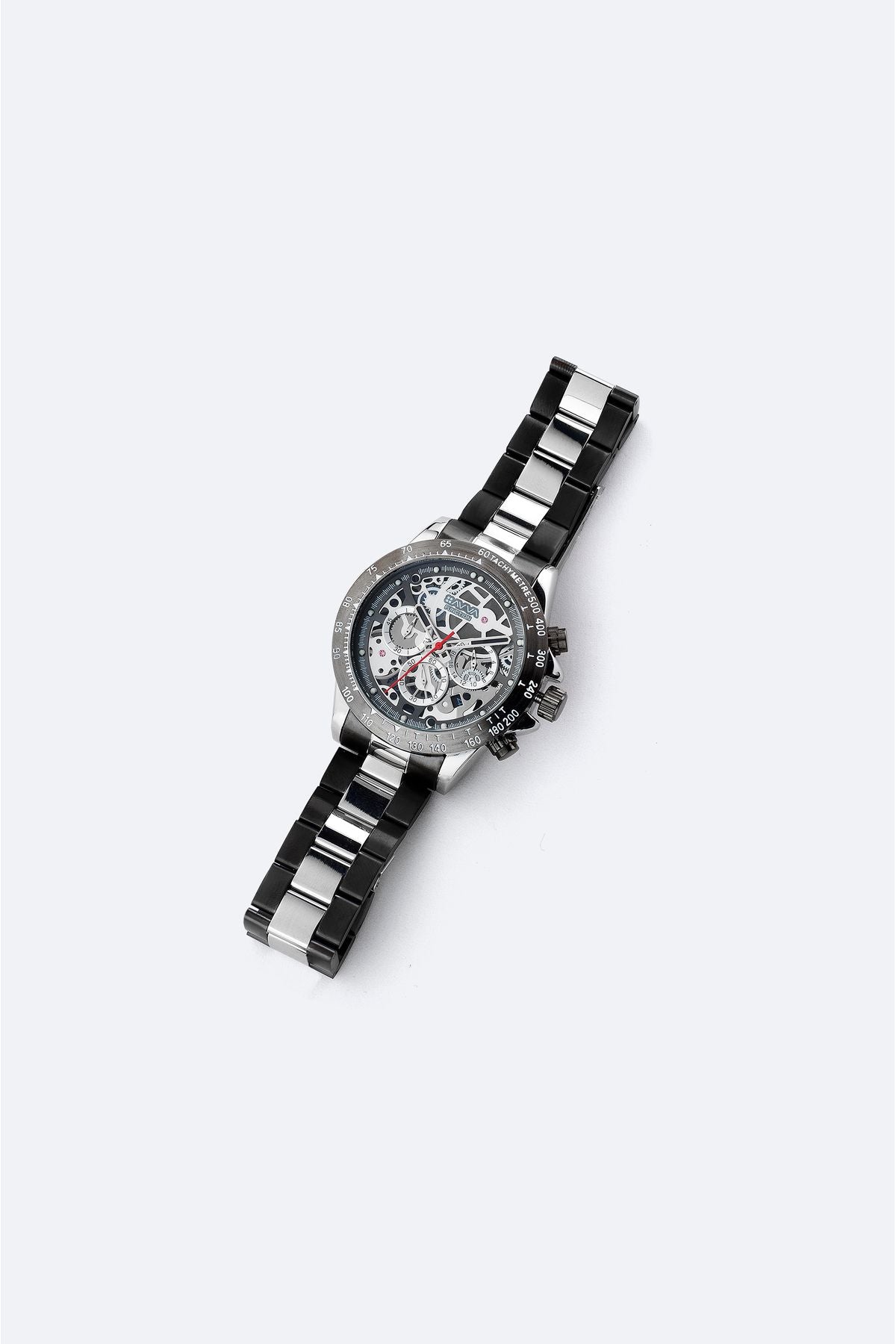 Men's anthracite metal clock B009023