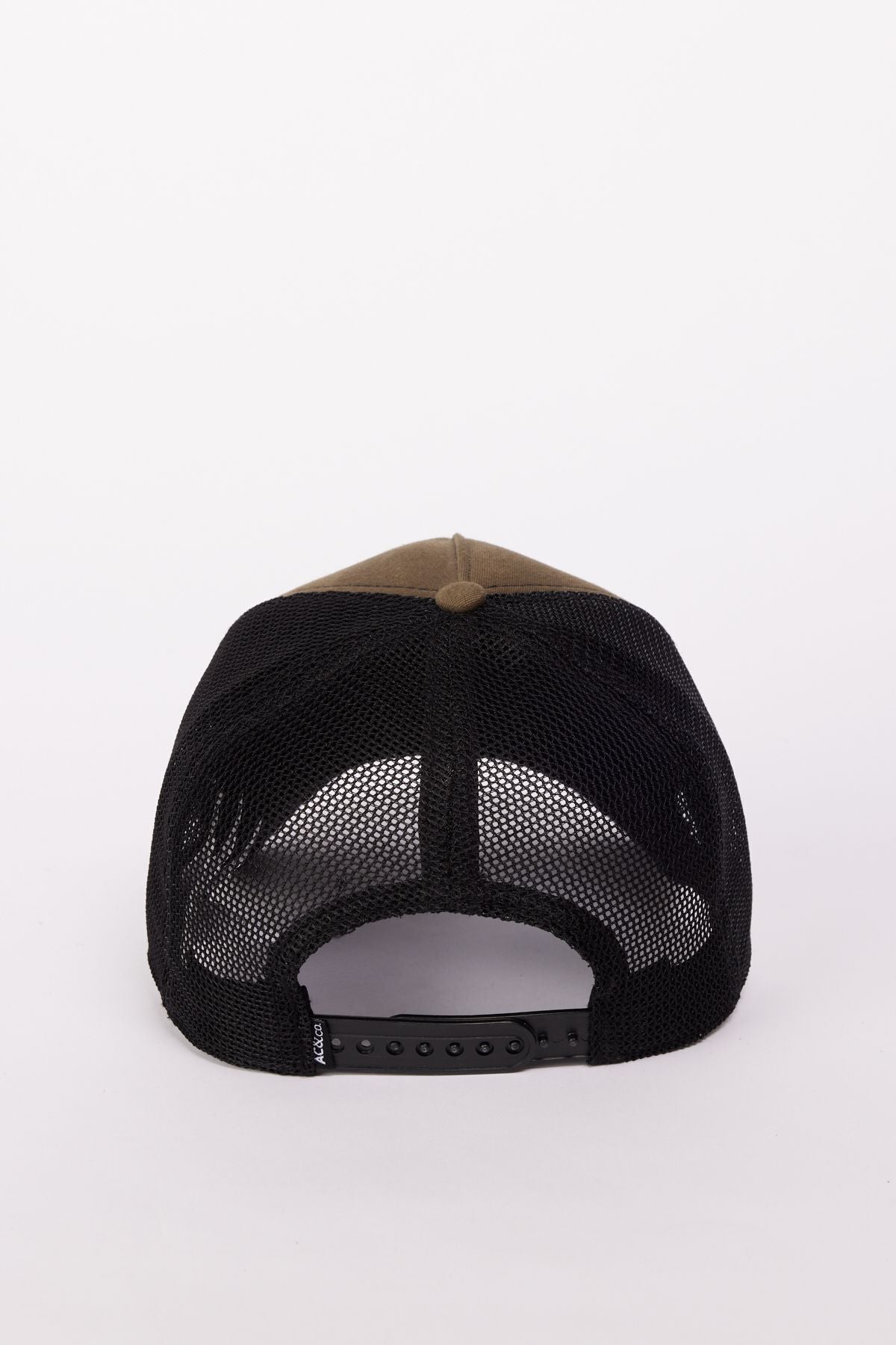 Men's Black-Bej 100 %Cotton Changeable Sticker Hat with Color Bloc