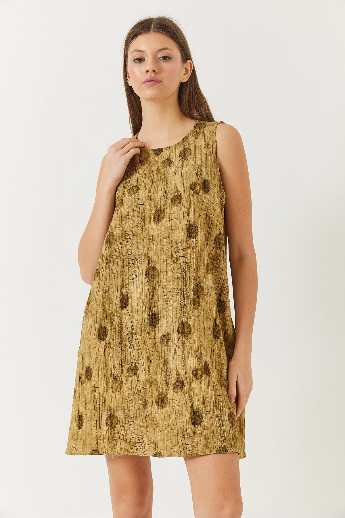 Women's A-Line Pocket Detailed Printed Dress 70306 60271062