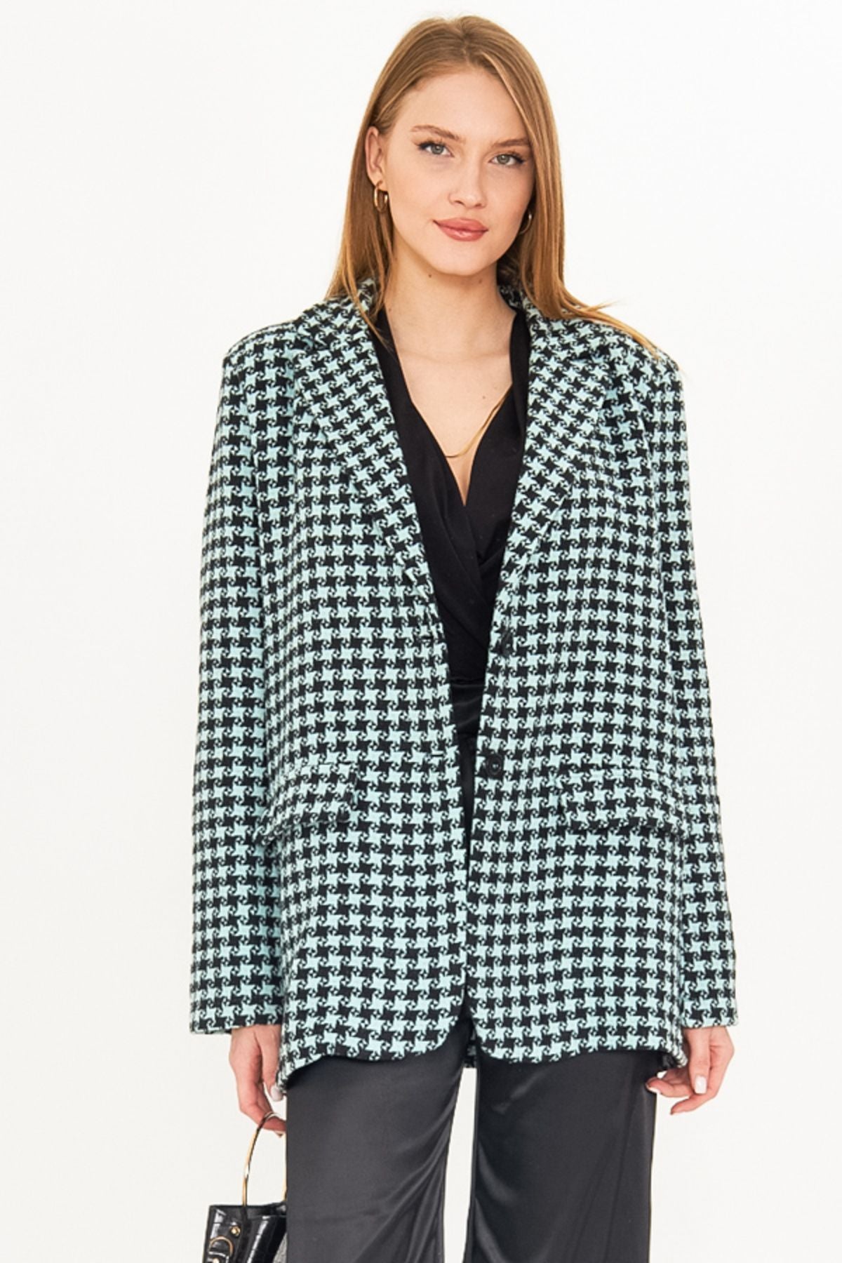 Female Mine Men's Collar Pocket Cover with a homeland oversize jacket ARM-25K00106060