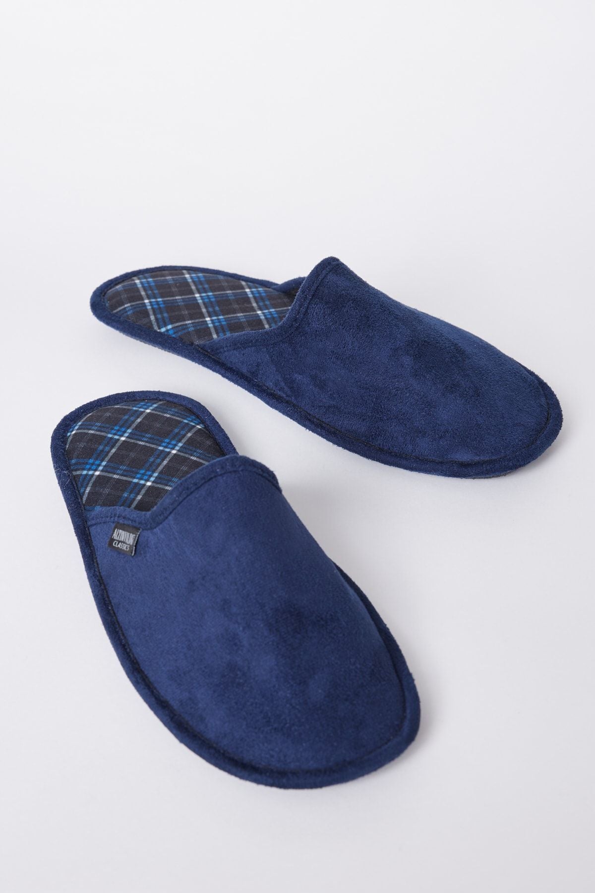 Men's Twigy Home Slipper Navy Blue-Blue Soft Base Dow Book