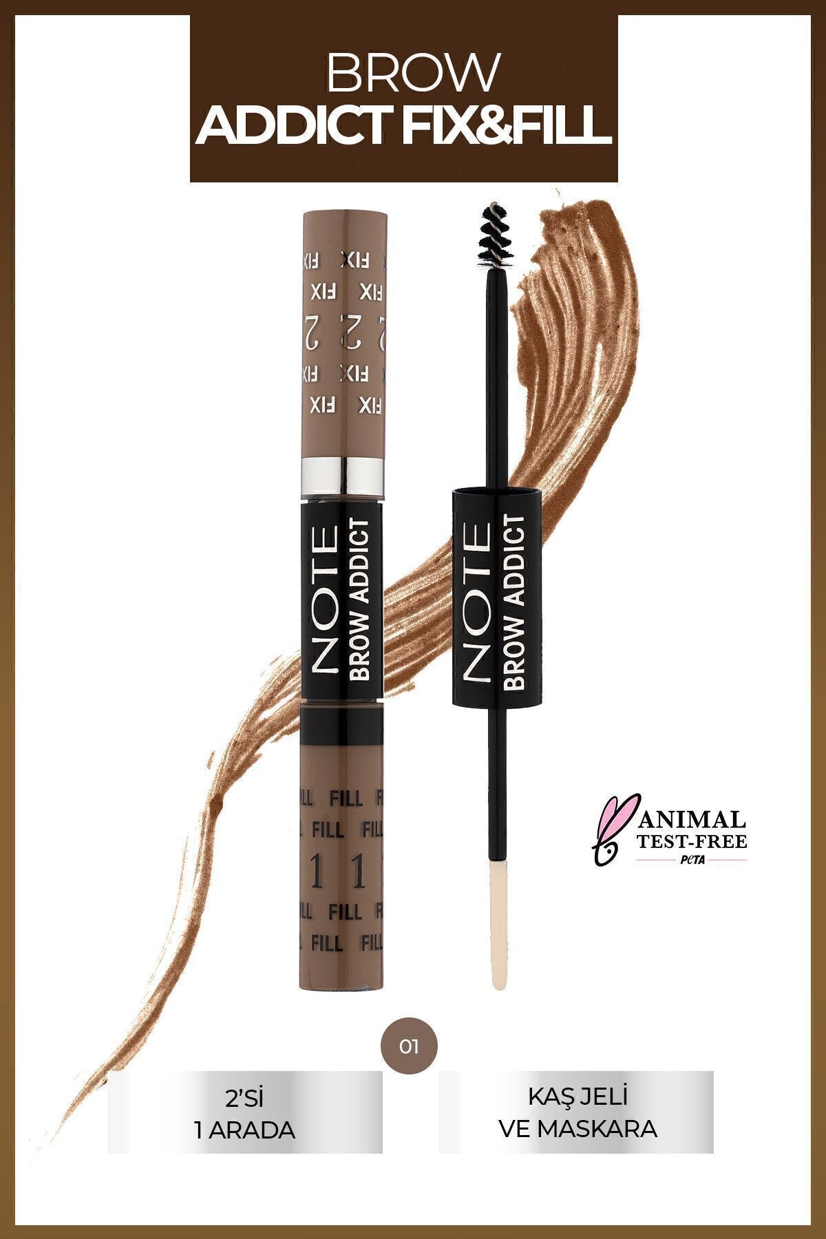 Brow Addict Fix & Fill 01 - Kaş Sharket & Maskarası 2