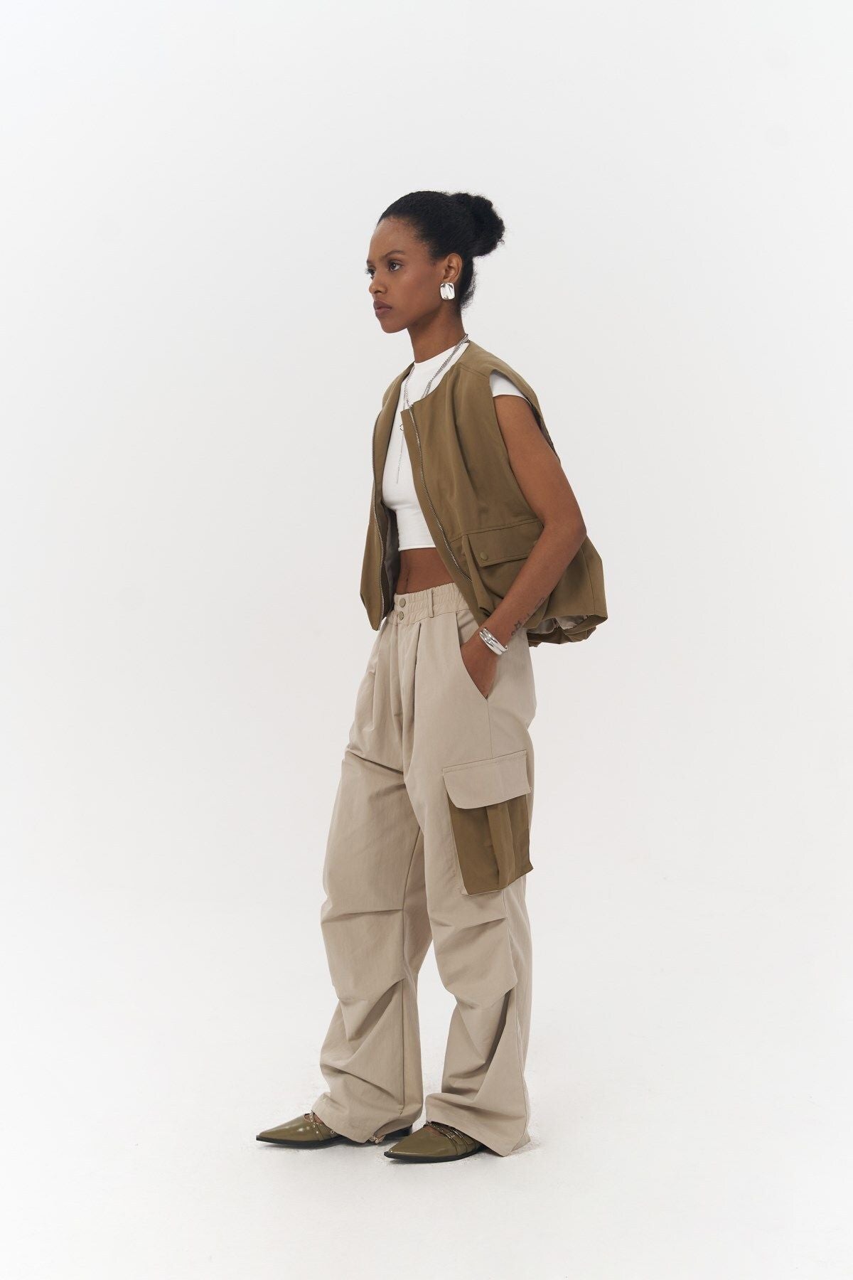 Cappi beige cargo pants