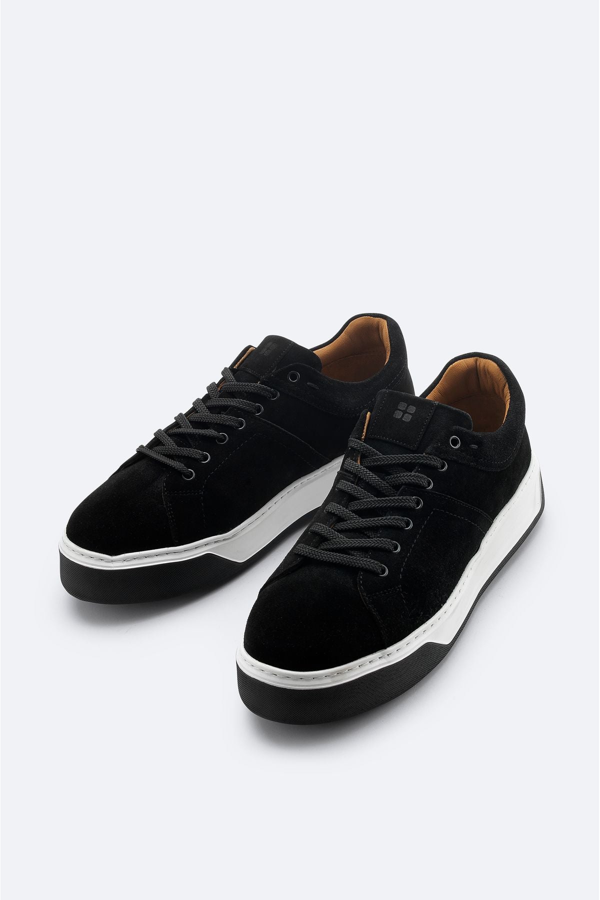Men's Black 100 %Leather Lace Flexible Base Casual Shoes A42Y8000