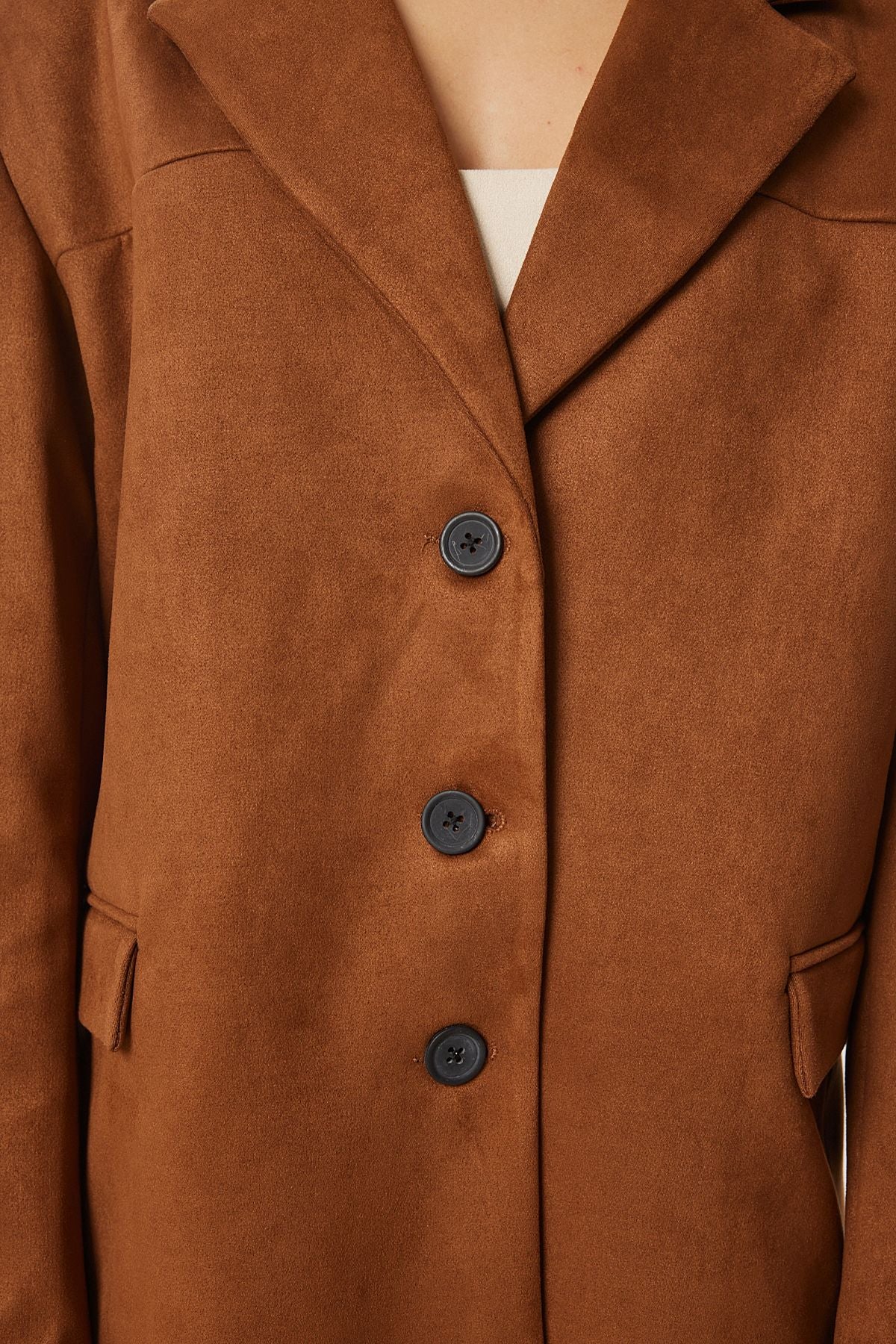 Woman Taba Premium Suede Blazer Jacket FN03443