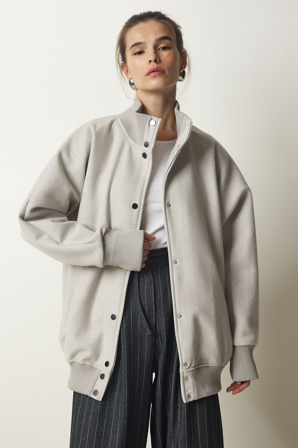 Female Stone Premium Stamp Coat FN03150