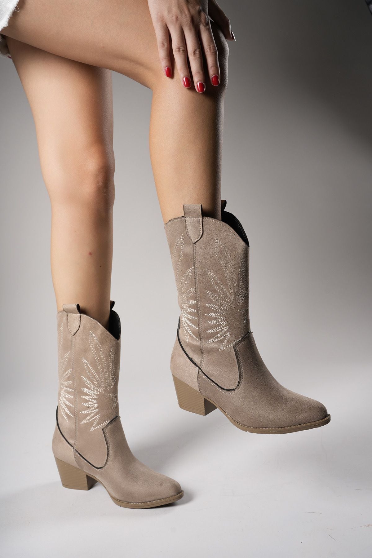 Rhifthil Women's Boots 00125001 Vizon Suede