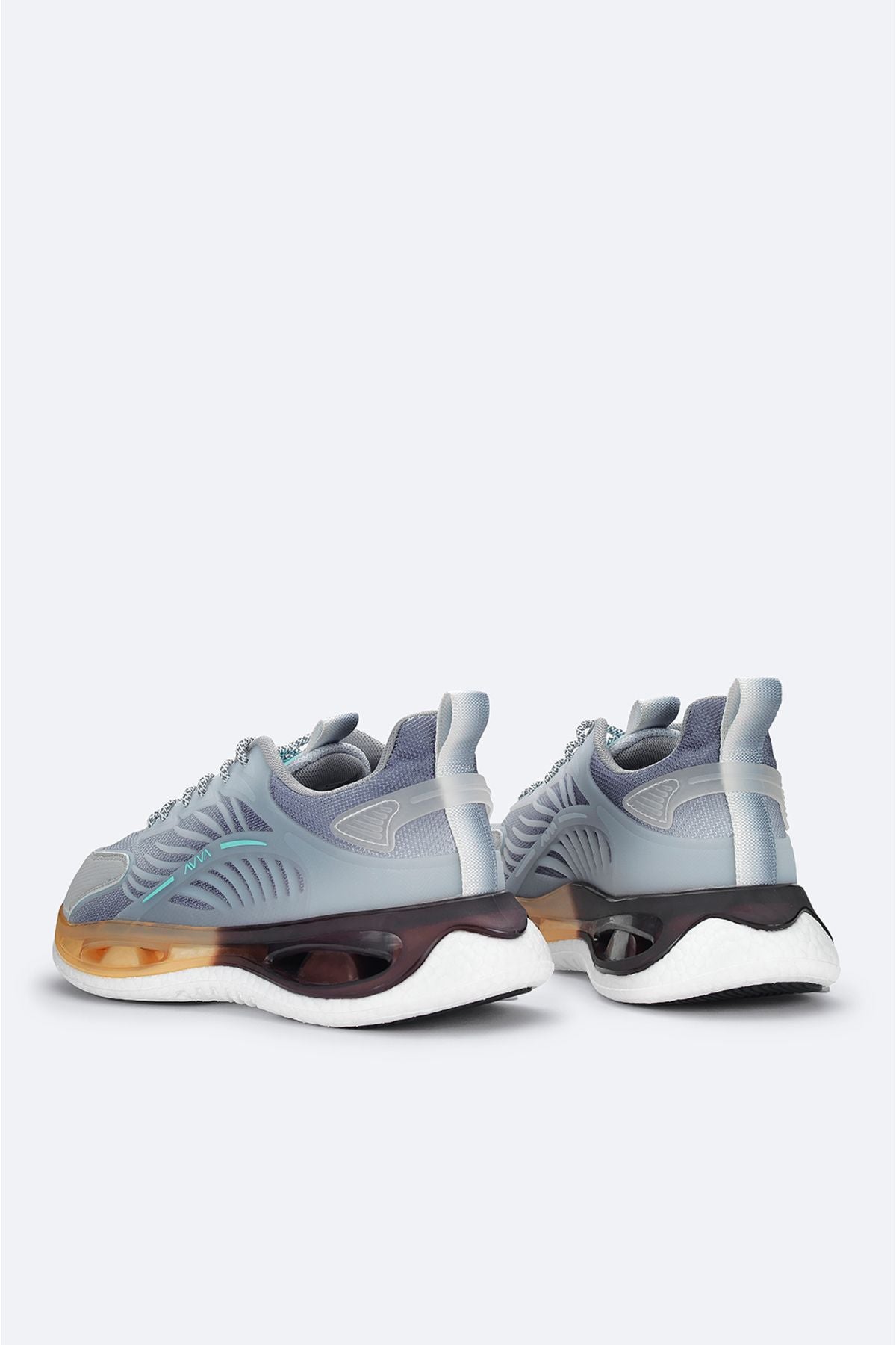 Men's gray flexible floor sneaker shoes A32y8005