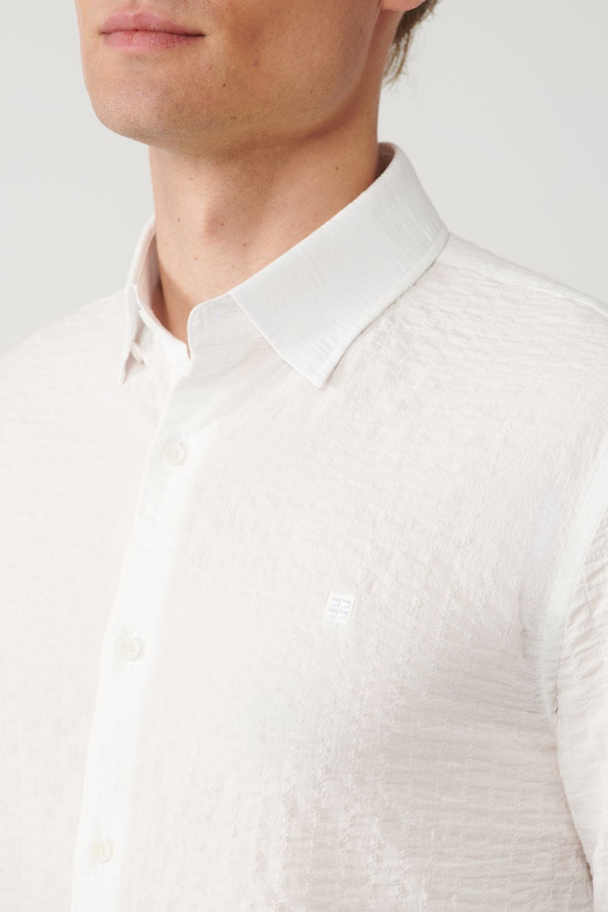 Men's White British British Wafer shirt A41y2060