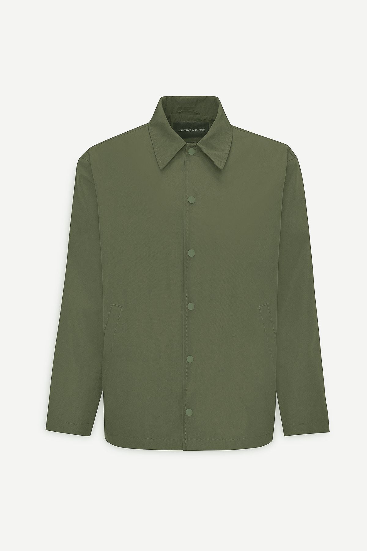 Men's Khaki Standard Fit Normal Cutting Shirt Caple Capital Coat