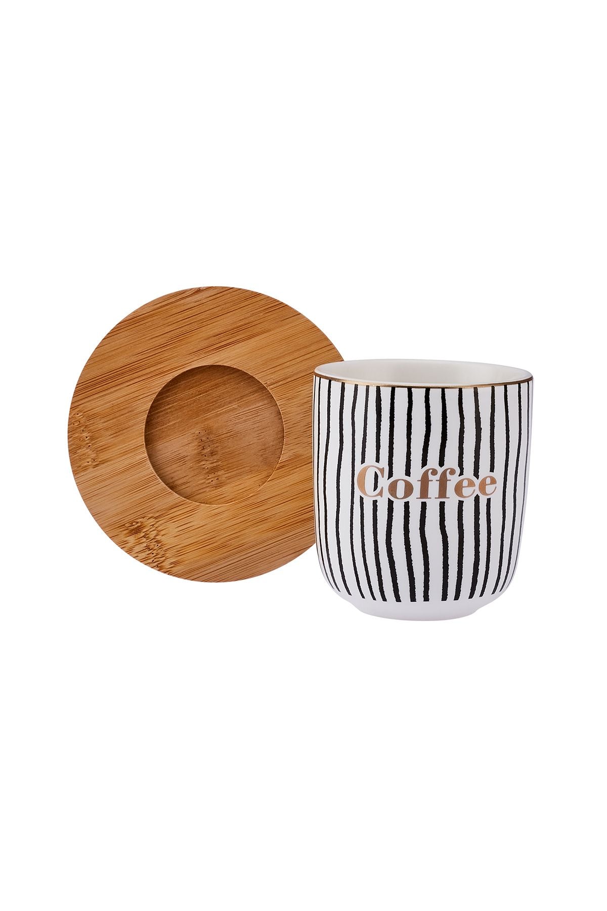 Tinycoffe 2 Piece New Bone Cup Set 200 ml Black