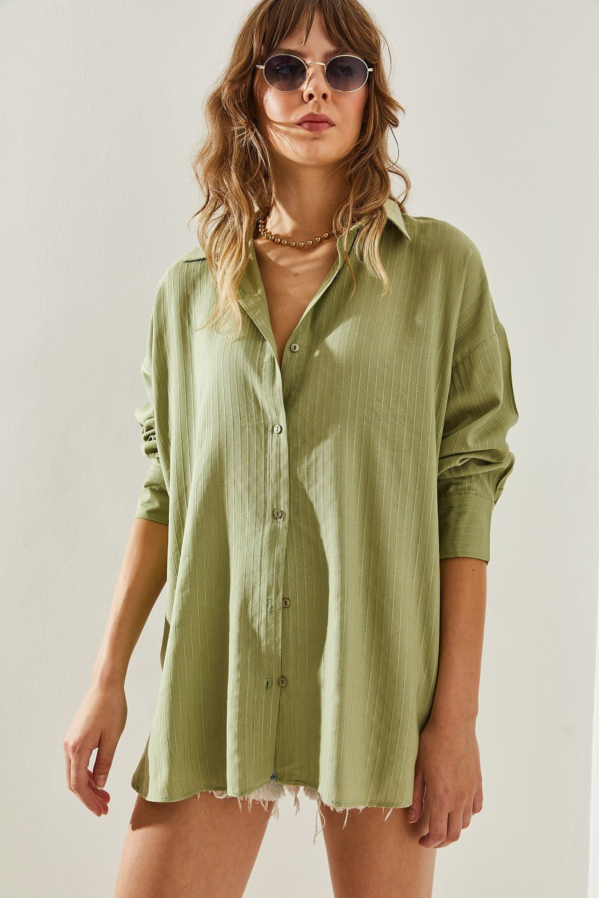 Female self -line patterned shirt 60251297
