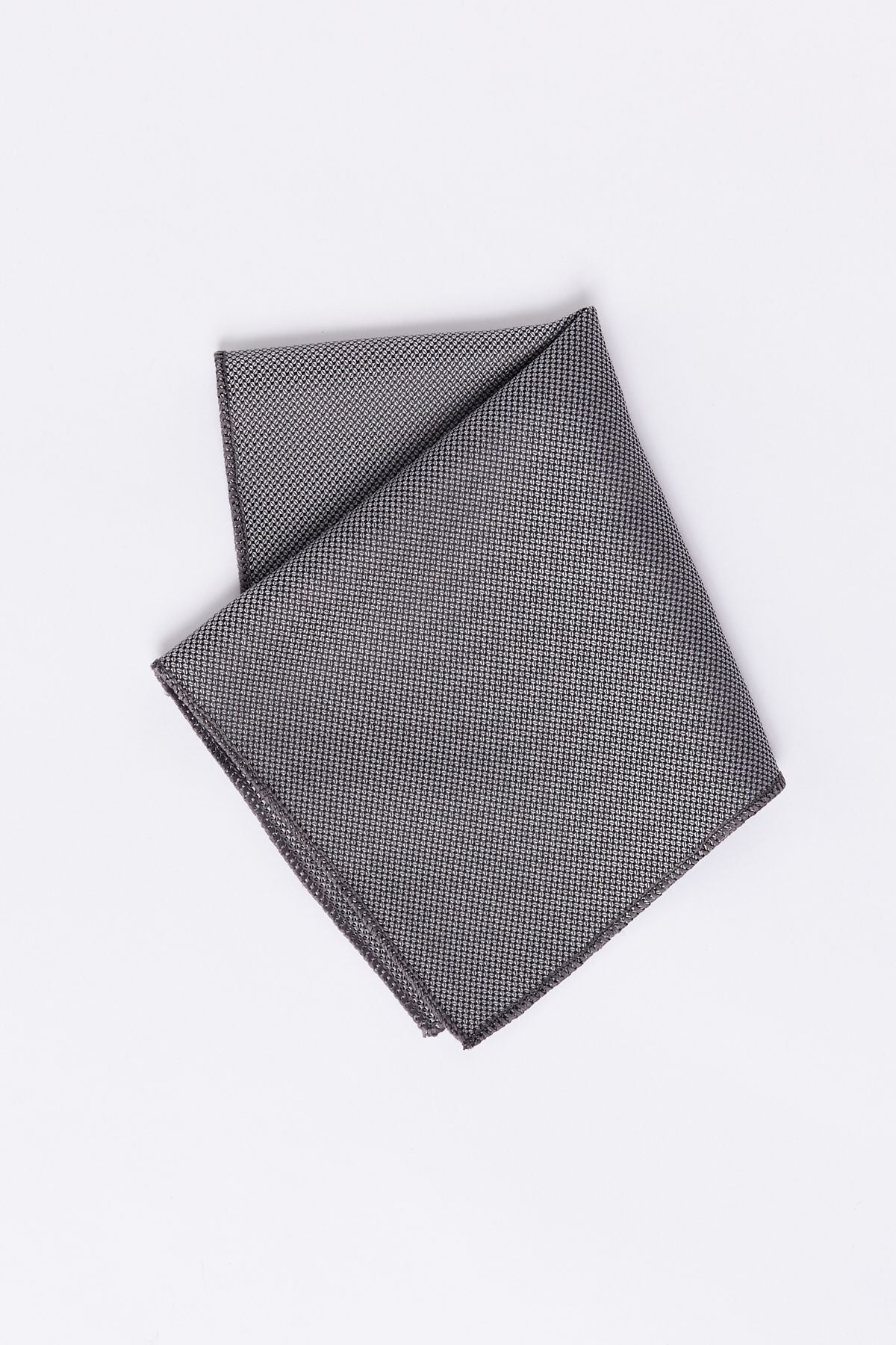 Men's gray pattern -free tie
