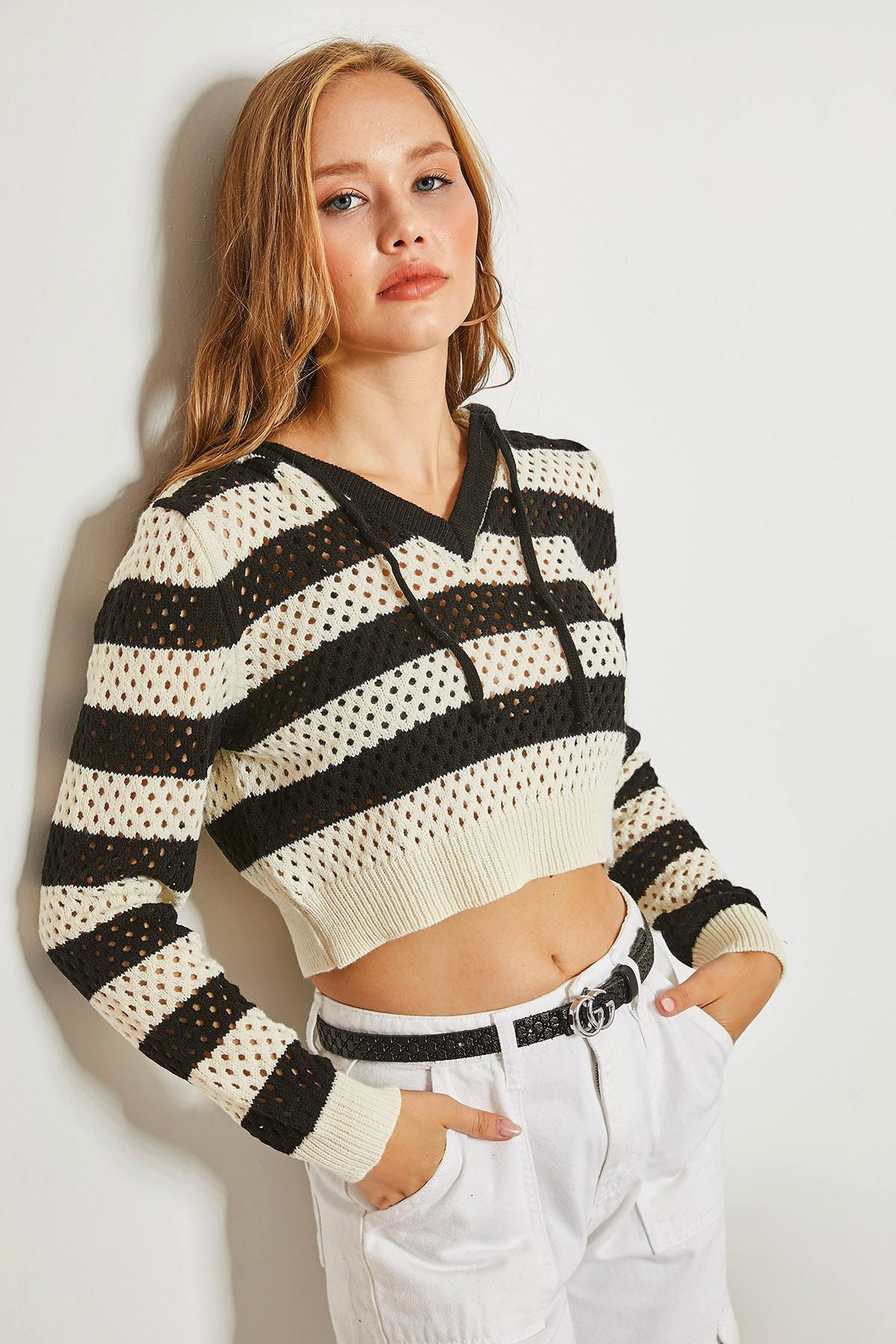 Female Hacket striped sweater