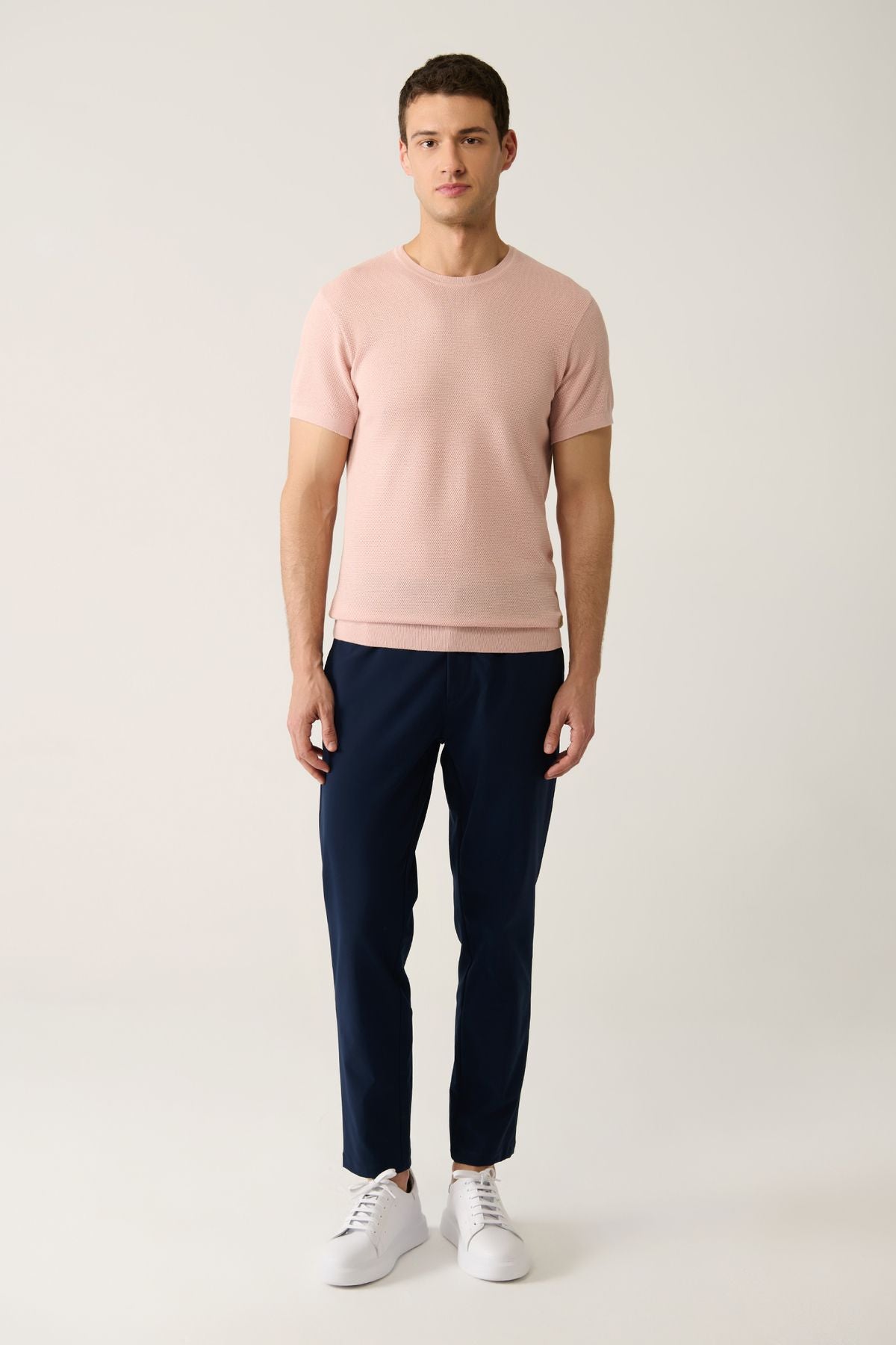Men's Powder Bicycle Cycling Cotton Knitwear T-Shirt E005027