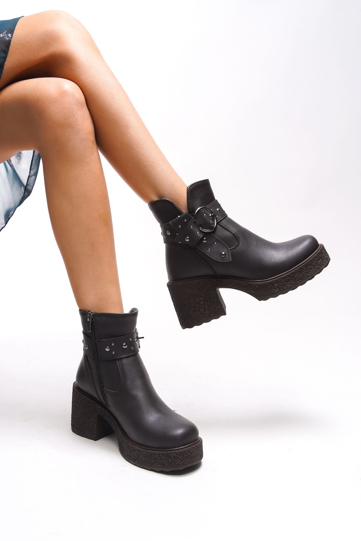 KRİNES WOMEN'S HEEP BOOT 0012278 Brown Skin