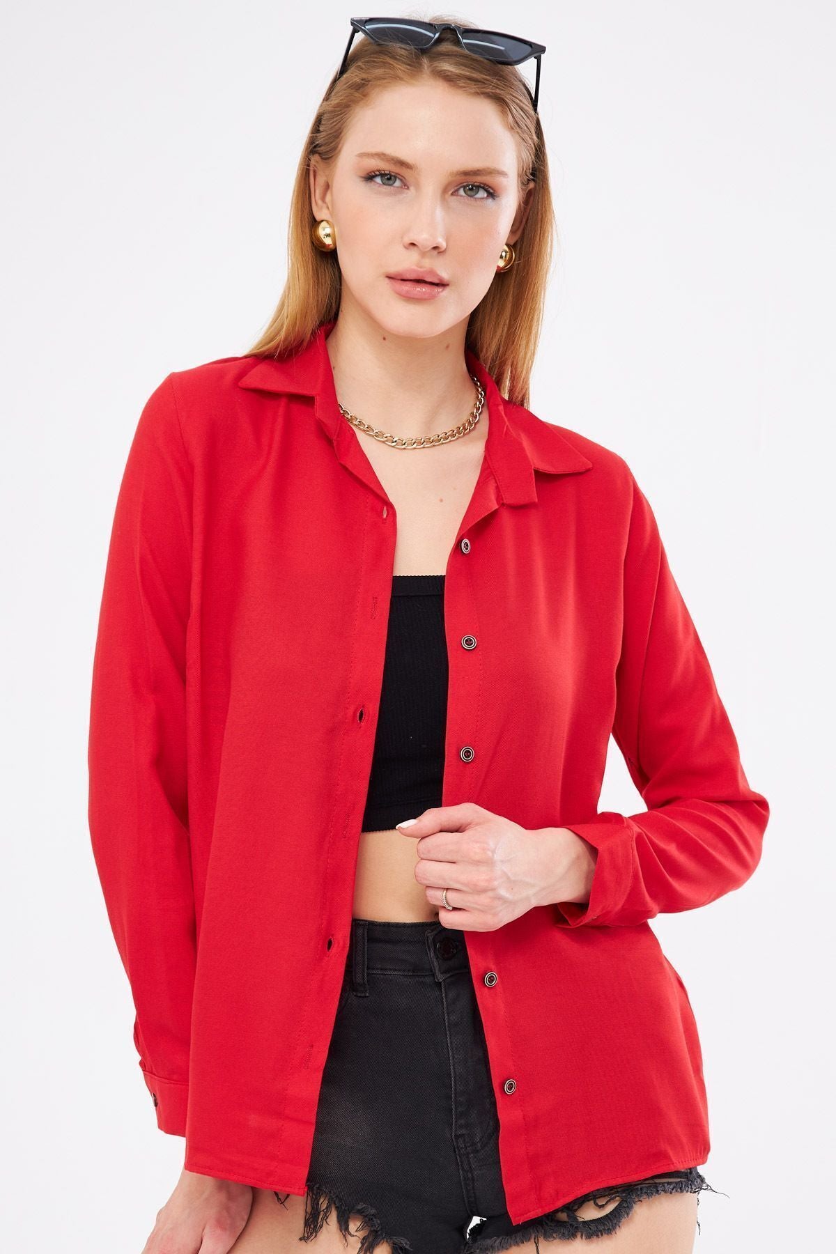 Long sleeve flat shirt