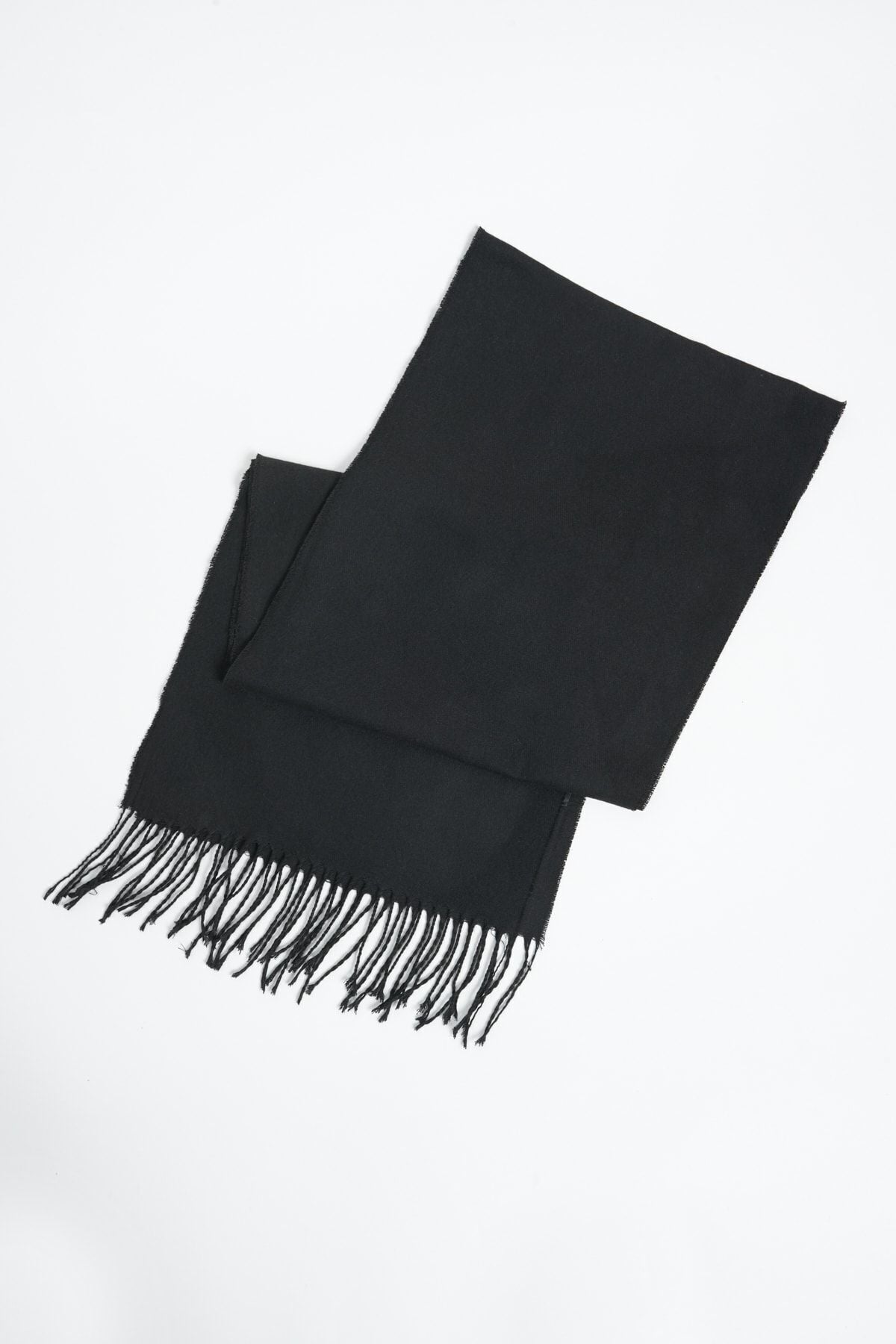 Men's black scarf