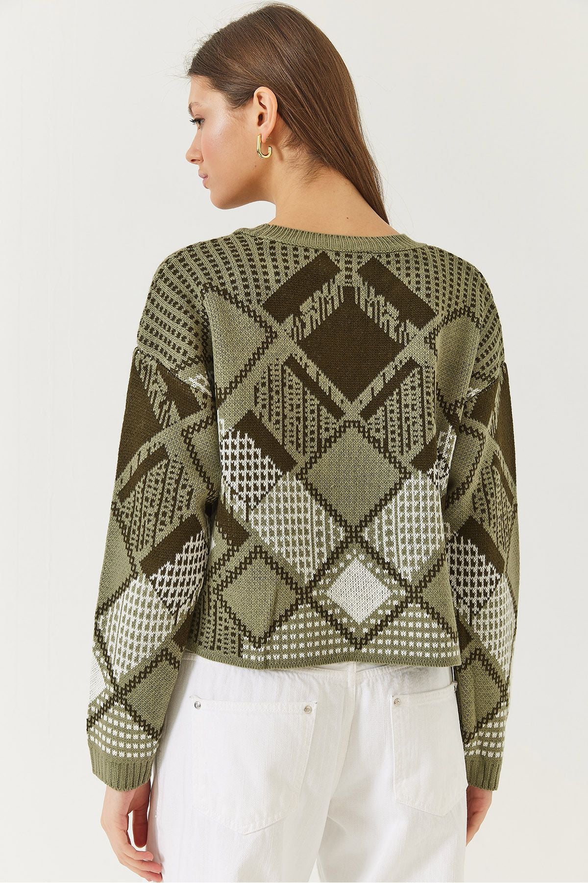 Female Baklava Patterned Jacquar Cossack 20246928