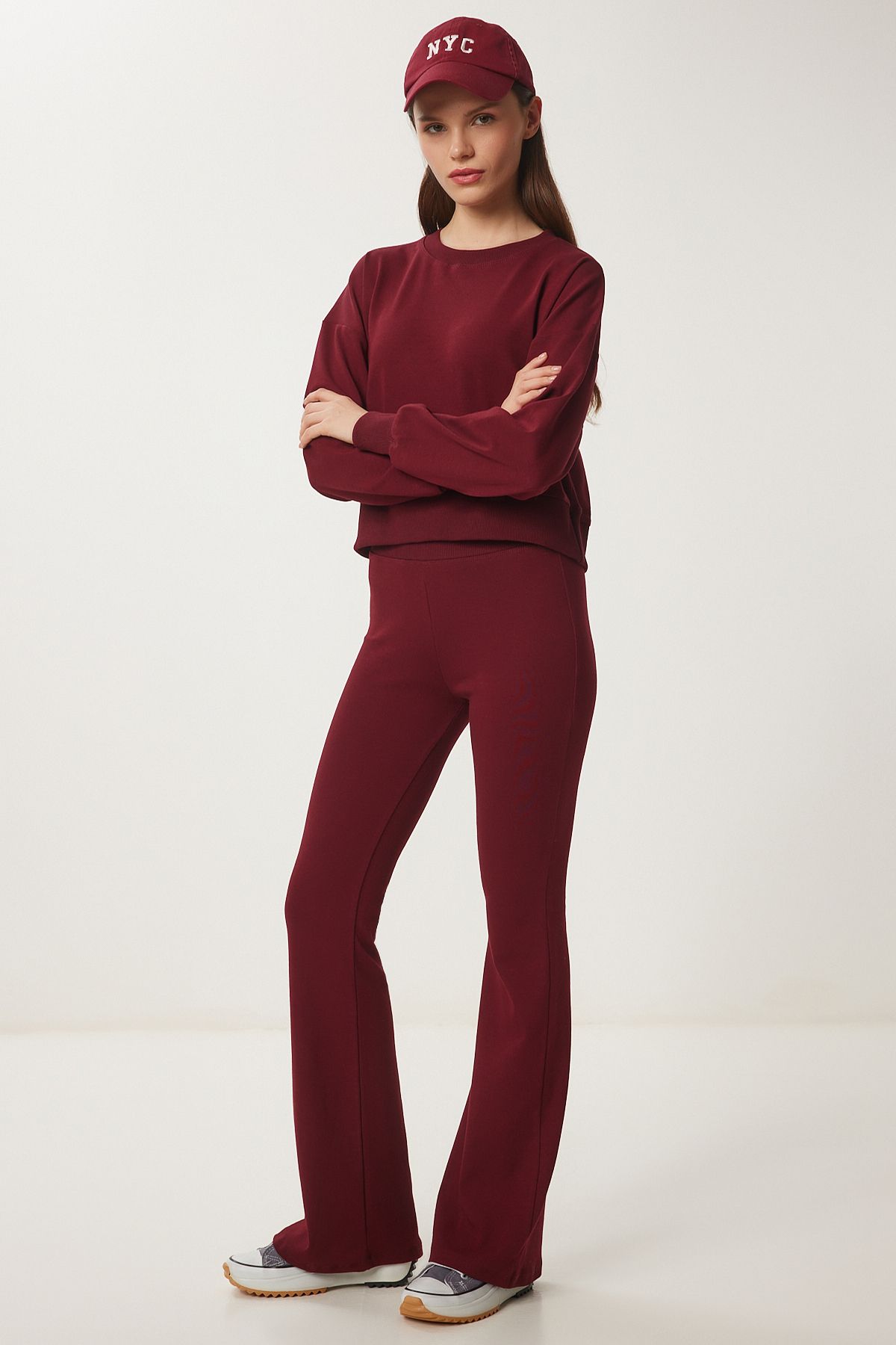 Female Bordeaux Bicycle Collar Tracksuit Team XR00022