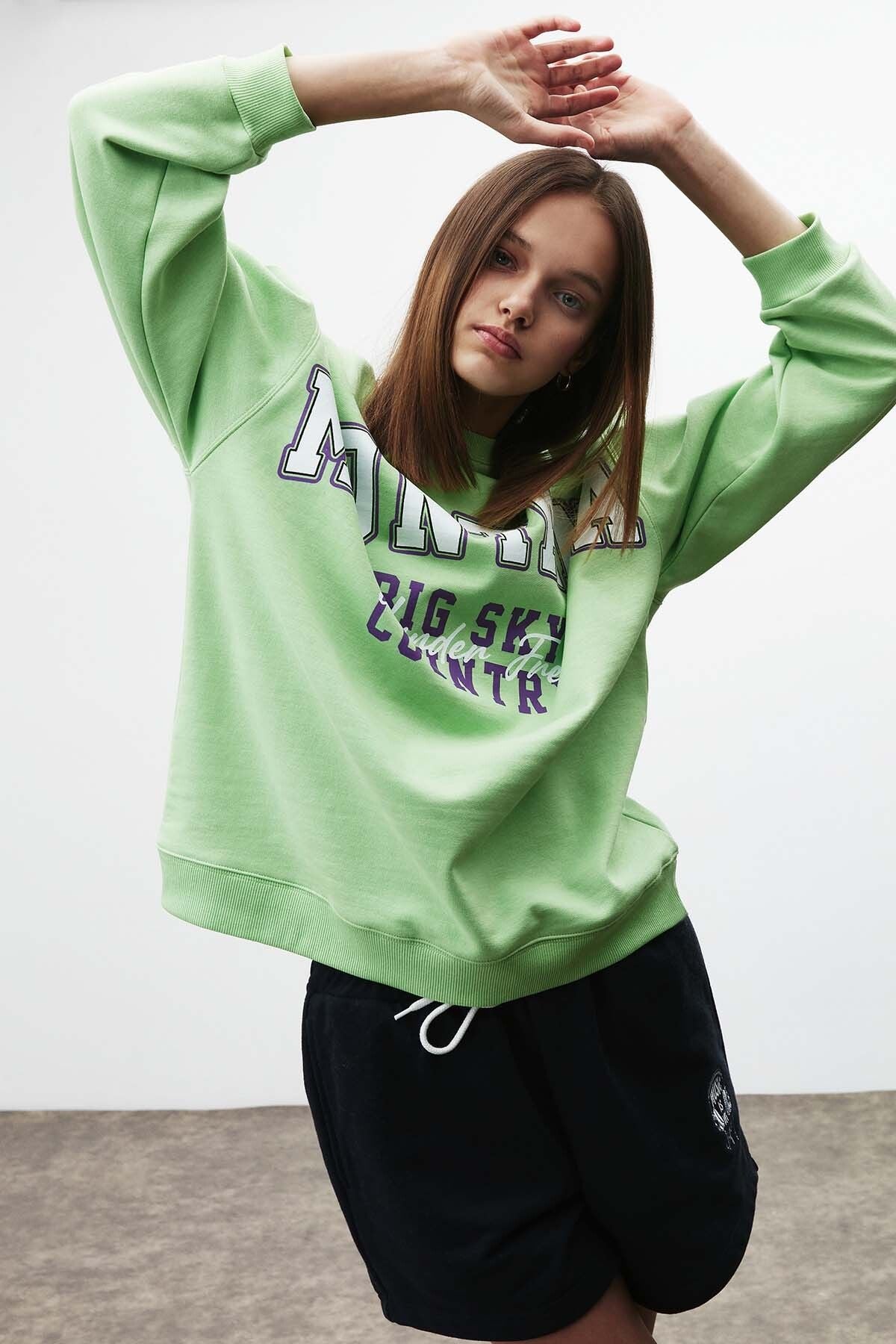 Ramona Oversize Green Sweatshirt