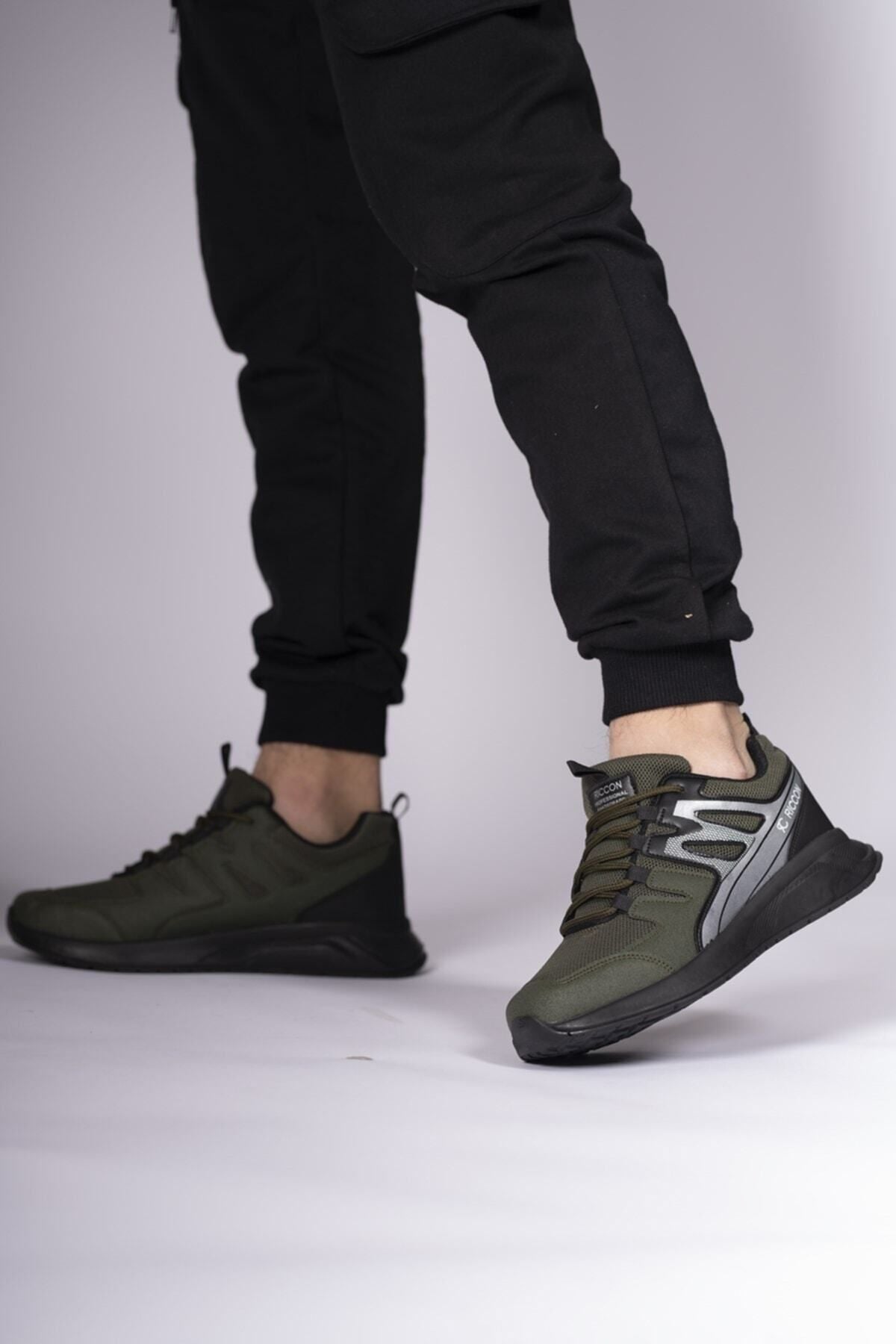 Trend Khaki Black Unisex Sneaker 0012705 Favorite 614822