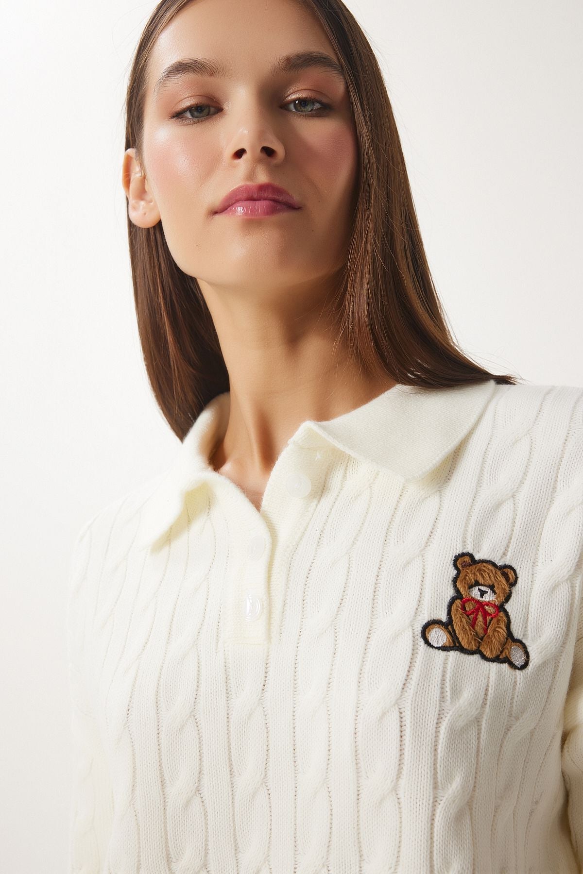Women's bone motif knitwear sweater ZH00043