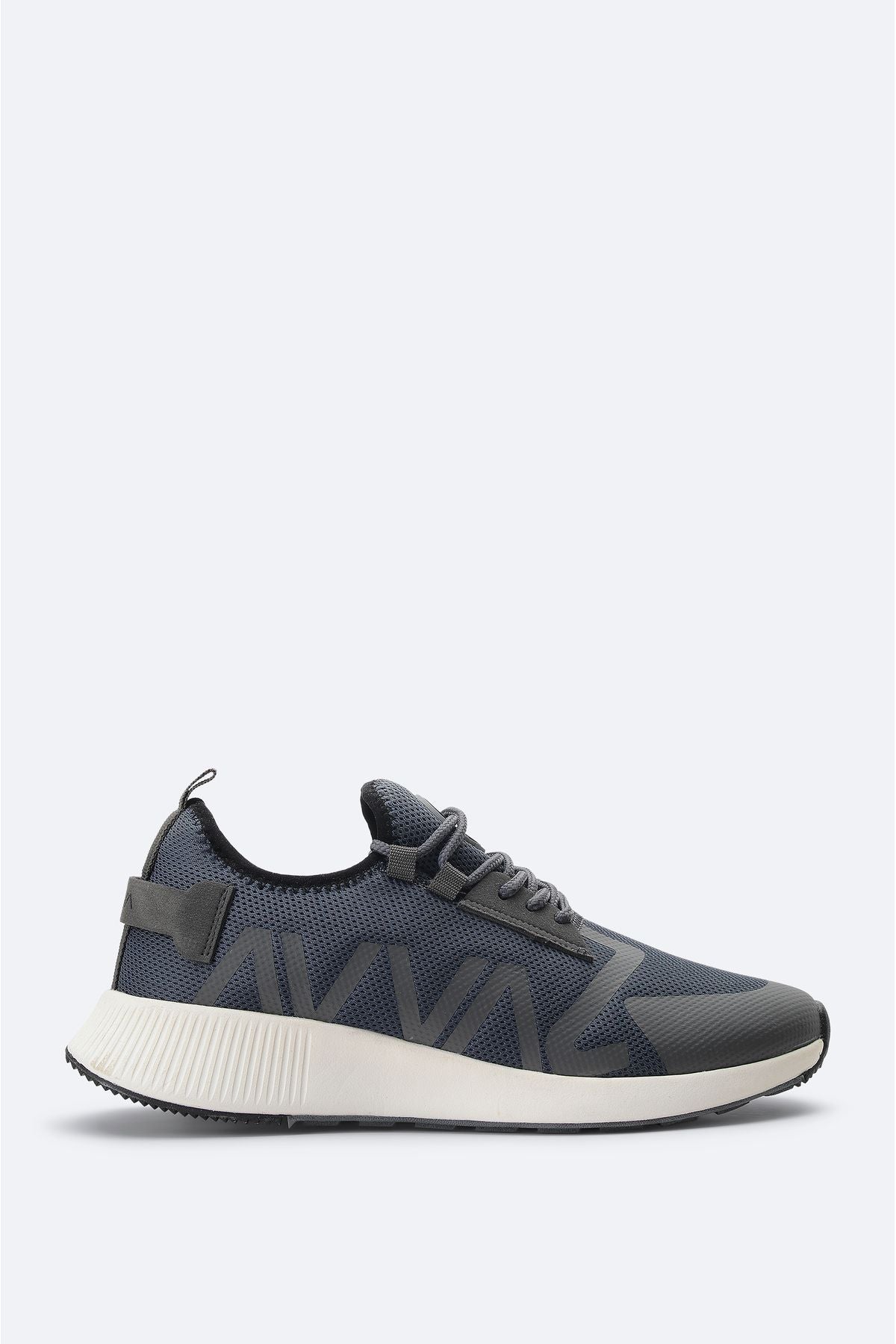 Men's anthracit printed flexible base sneaker shoes A31y8039