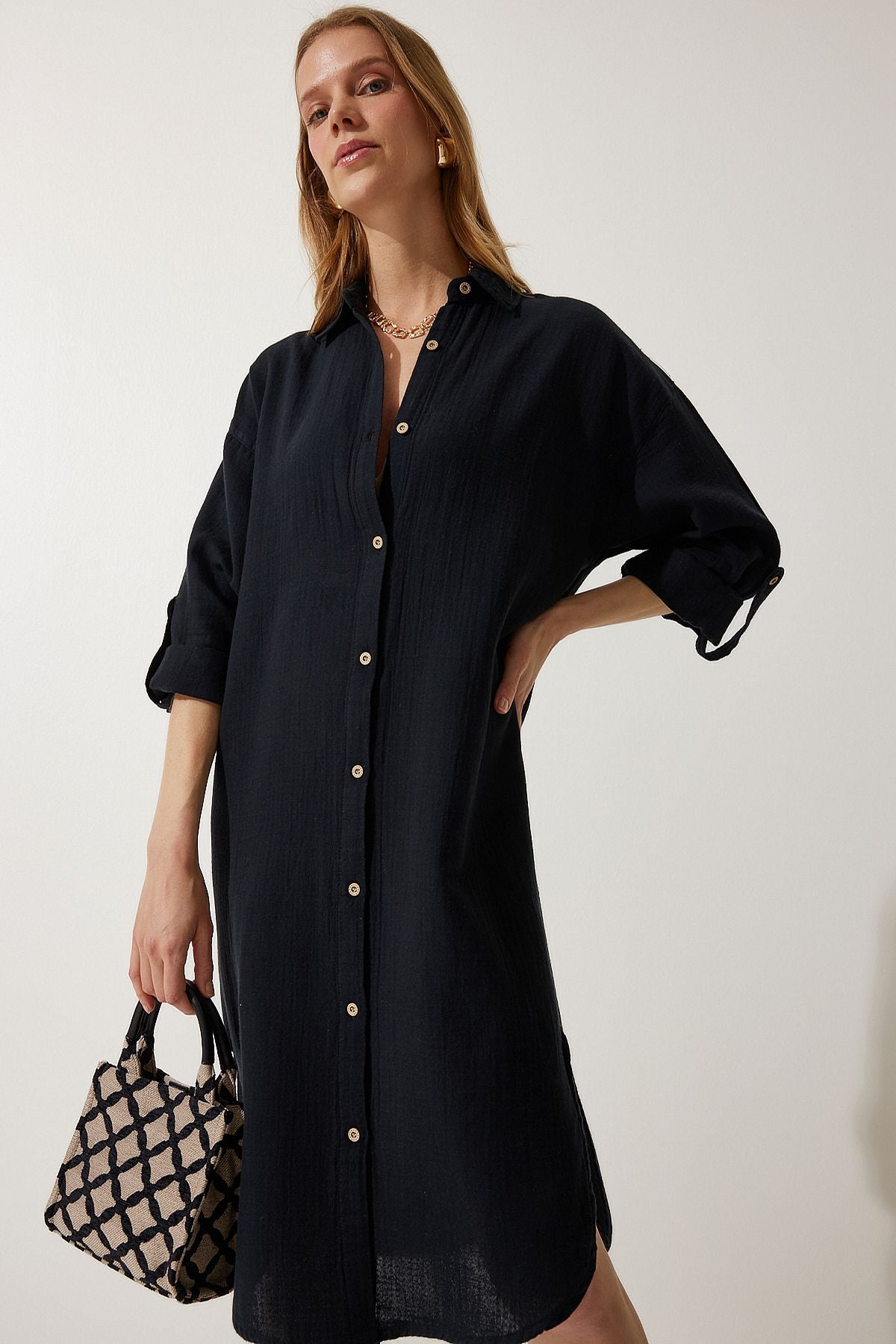 WOMEN BLACK OVERSESSE