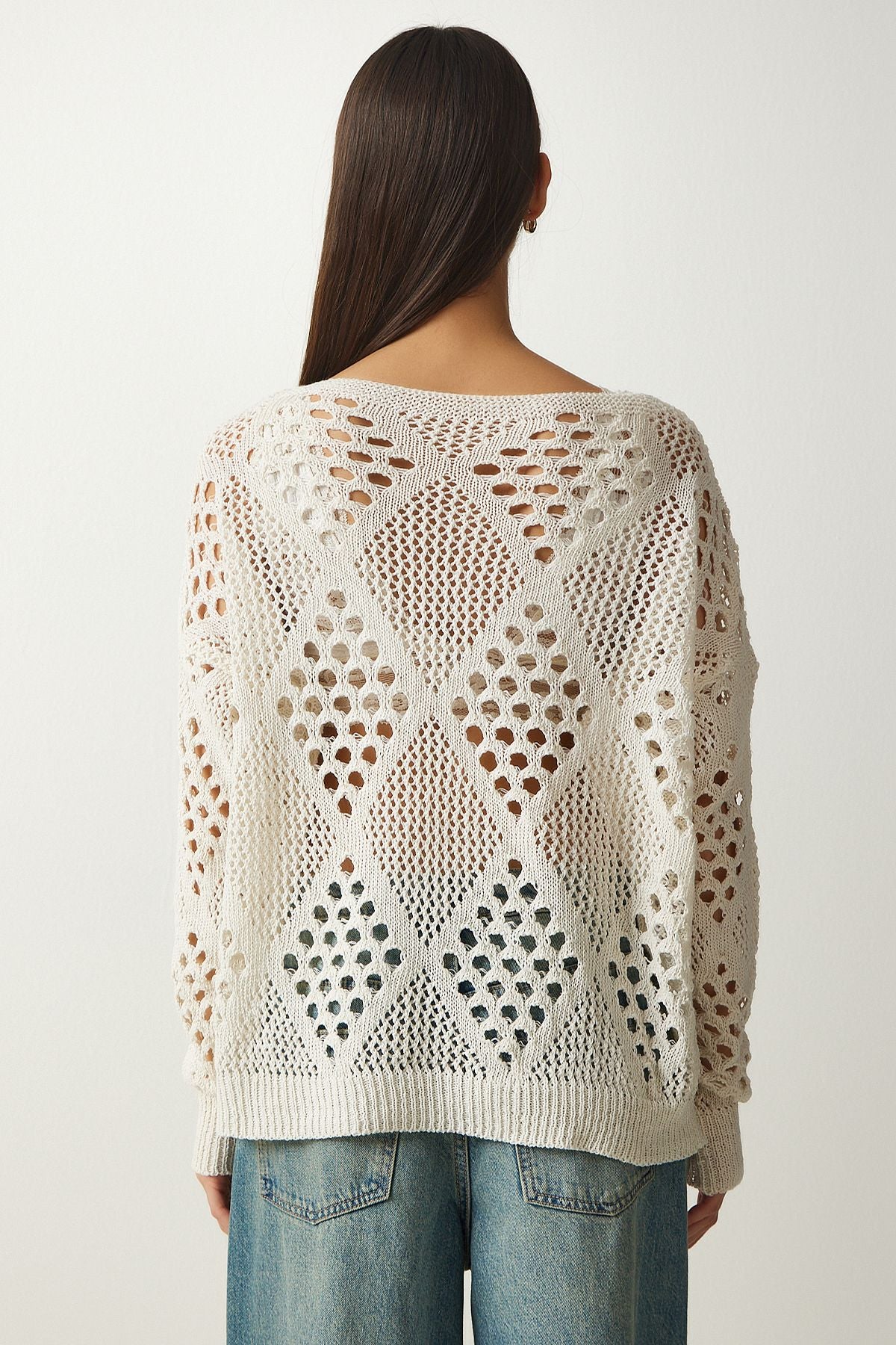 WOMEN ECRU OPTION KNOWING Sweater EW00006