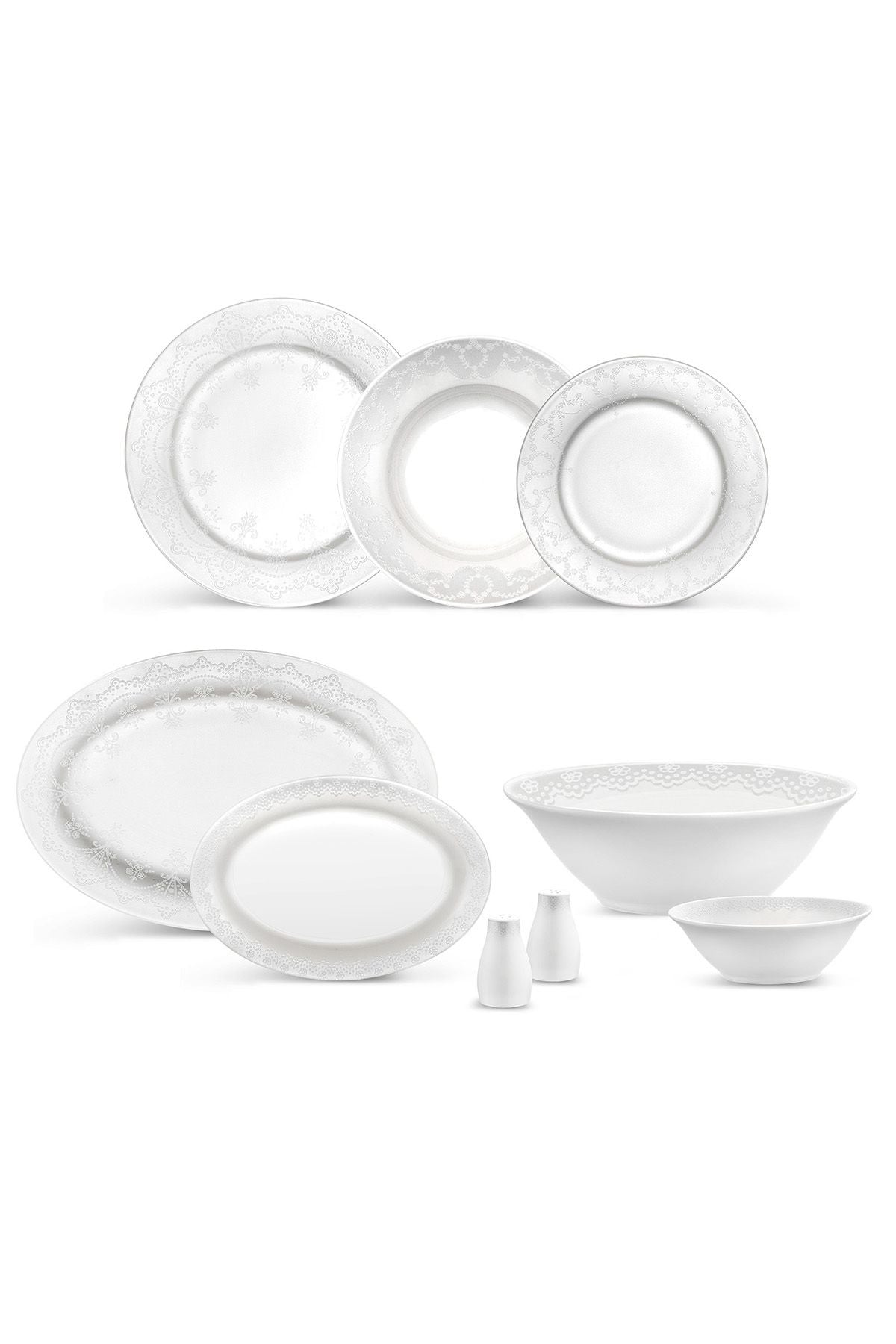 New Bone Diana 56 Piece 12 Person Dinner Set