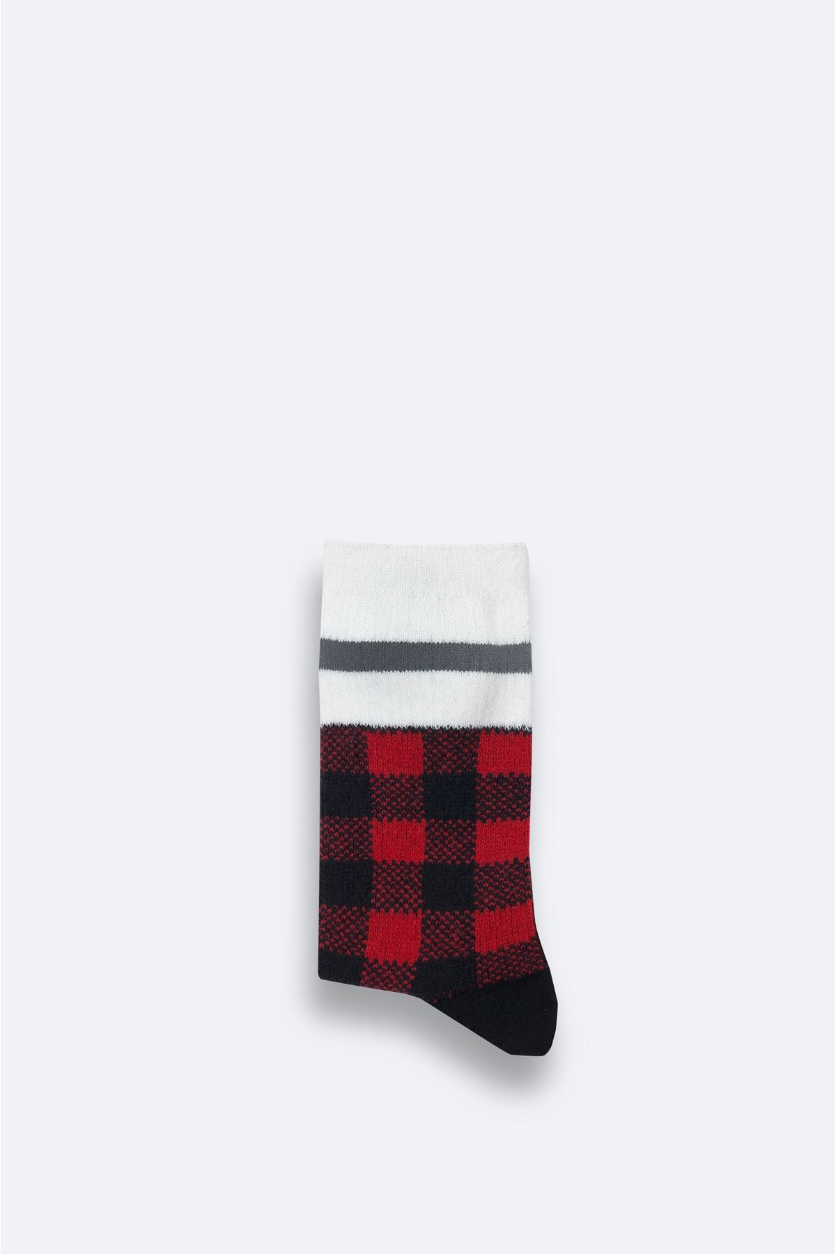 Men's Black-Red Soft Touch Society Socks A42Y8507