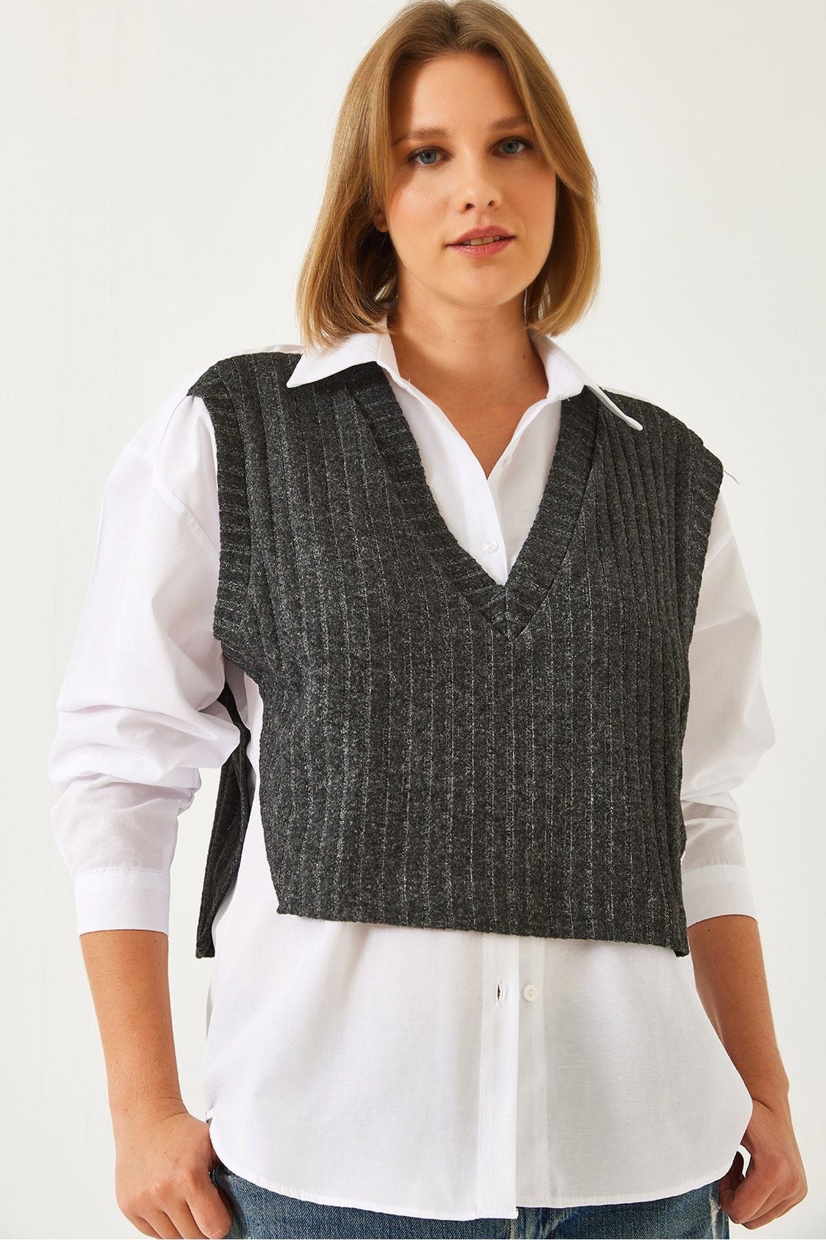 Women's sweater detailed shirt 60261072