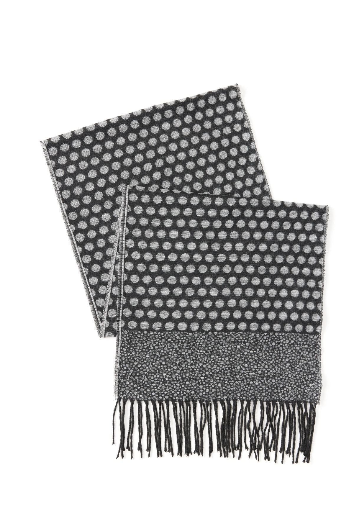 Men's gray-black patterned weft