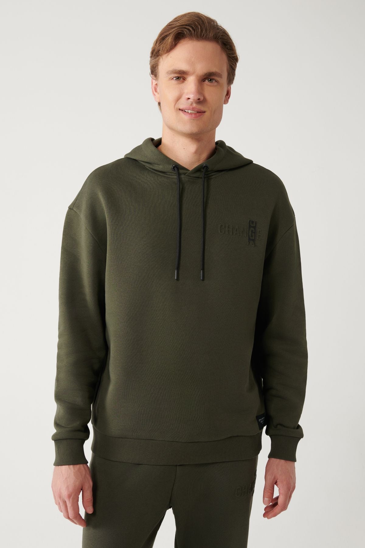 Male Khaki Kapüşon 3 -IP -Sweatshirt A32y1190