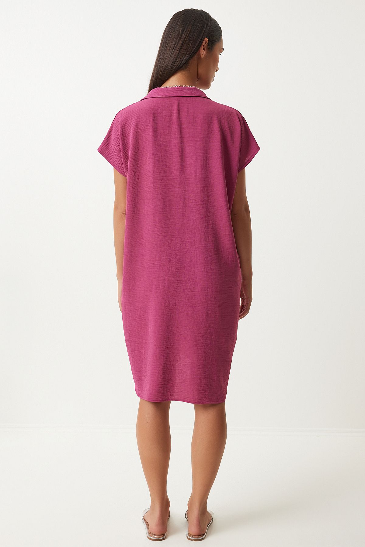 Woman POLUM POLO YAKA SUMMER PLEASE LINE AYROBİN Dress to00138